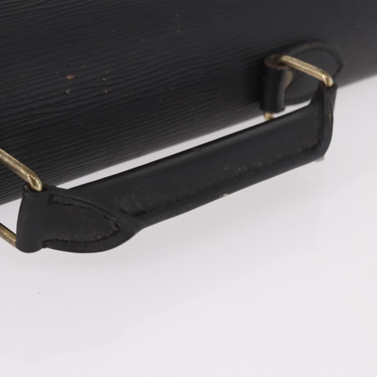 LOUIS VUITTON Epi Serviette Conseiller Business Bag Black M54422 LV Auth 190381