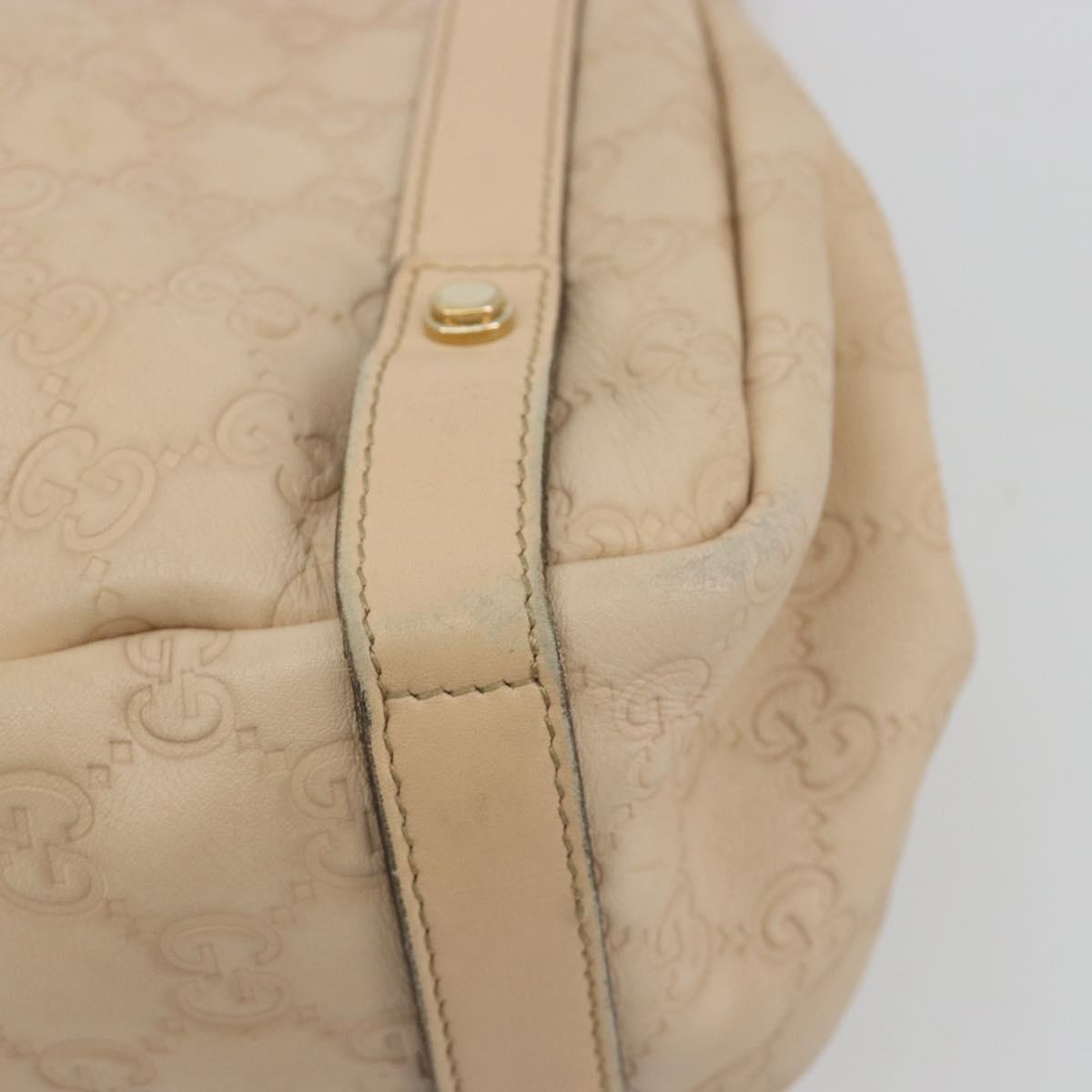 GUCCI GG Canvas Guccissima Abbey Tote Bag Beige Gold 130736 Auth 190383