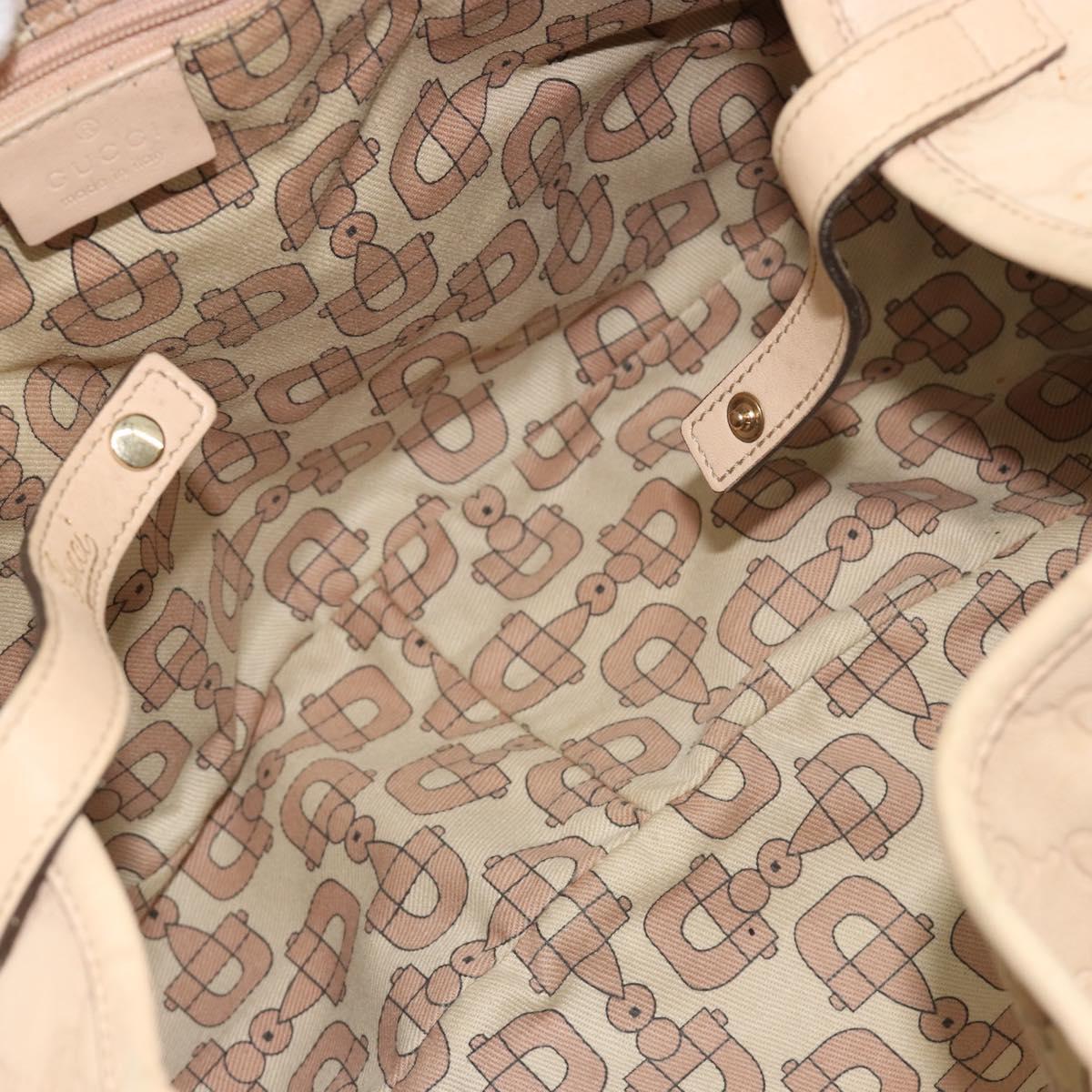 GUCCI GG Canvas Guccissima Abbey Tote Bag Beige Gold 130736 Auth 190383