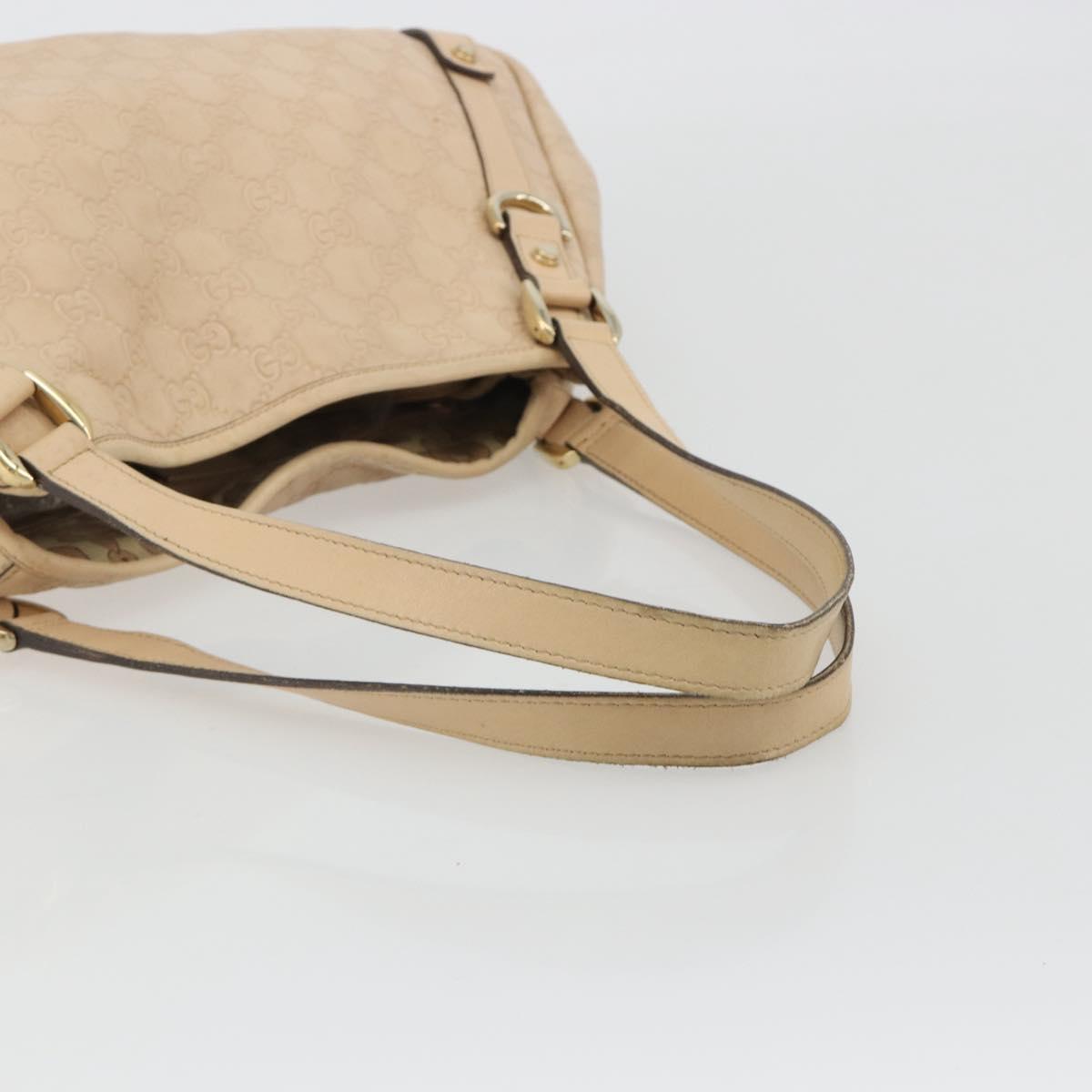 GUCCI GG Canvas Guccissima Abbey Tote Bag Beige Gold 130736 Auth 190383