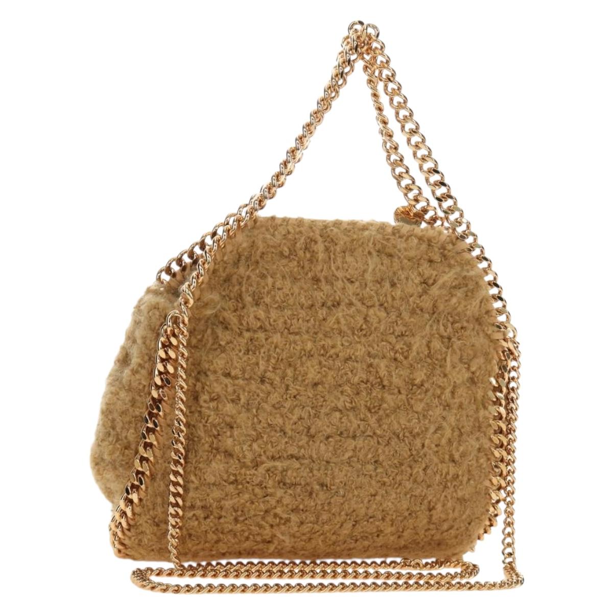 Stella MacCartney Chain Falabella Shoulder Bag Bore 2way Brown Gold Auth 190391V