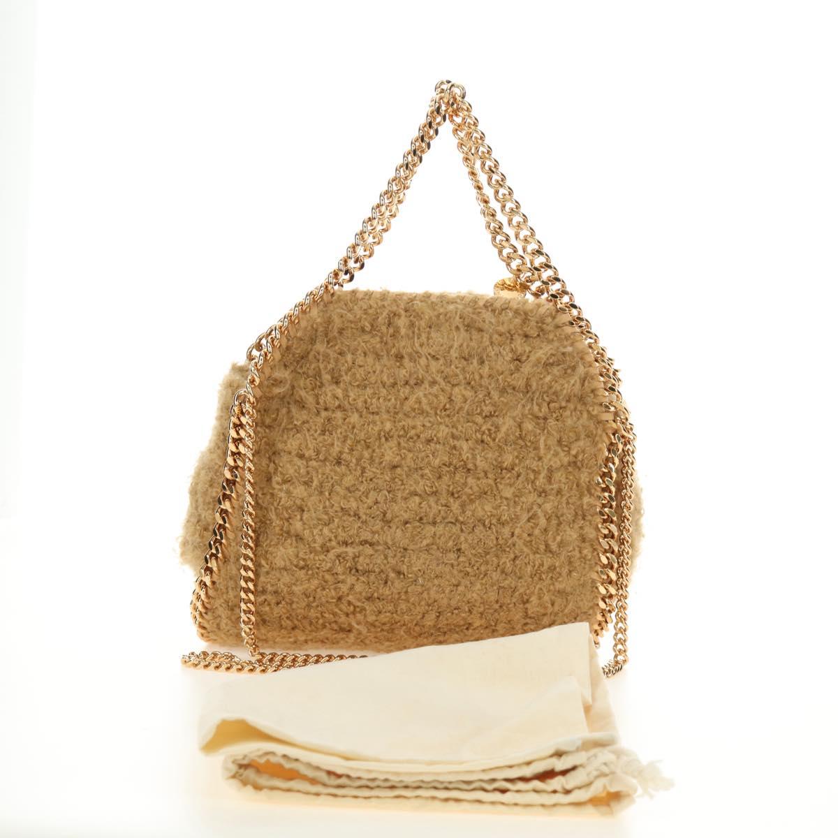 Stella MacCartney Chain Falabella Shoulder Bag Bore 2way Brown Gold Auth 190391V