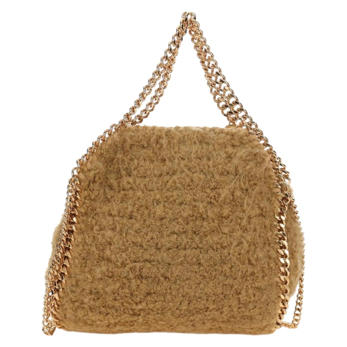 Stella MacCartney Chain Falabella Shoulder Bag Bore 2way Brown Gold Auth 190391V
