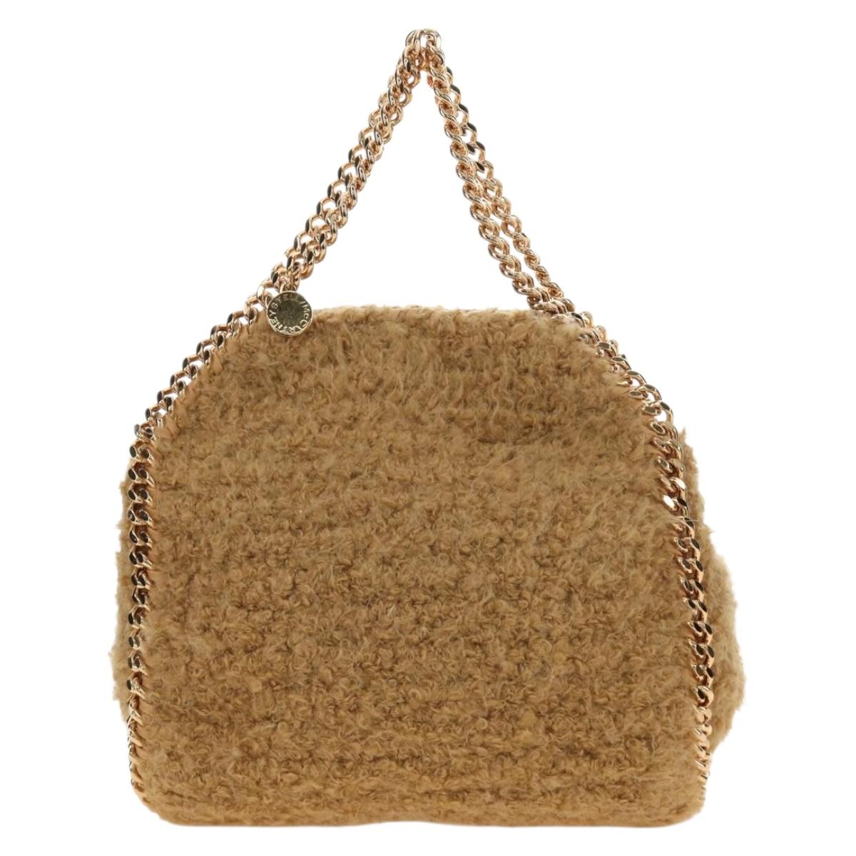 Stella MacCartney Chain Falabella Shoulder Bag Bore 2way Brown Gold Auth 190391V