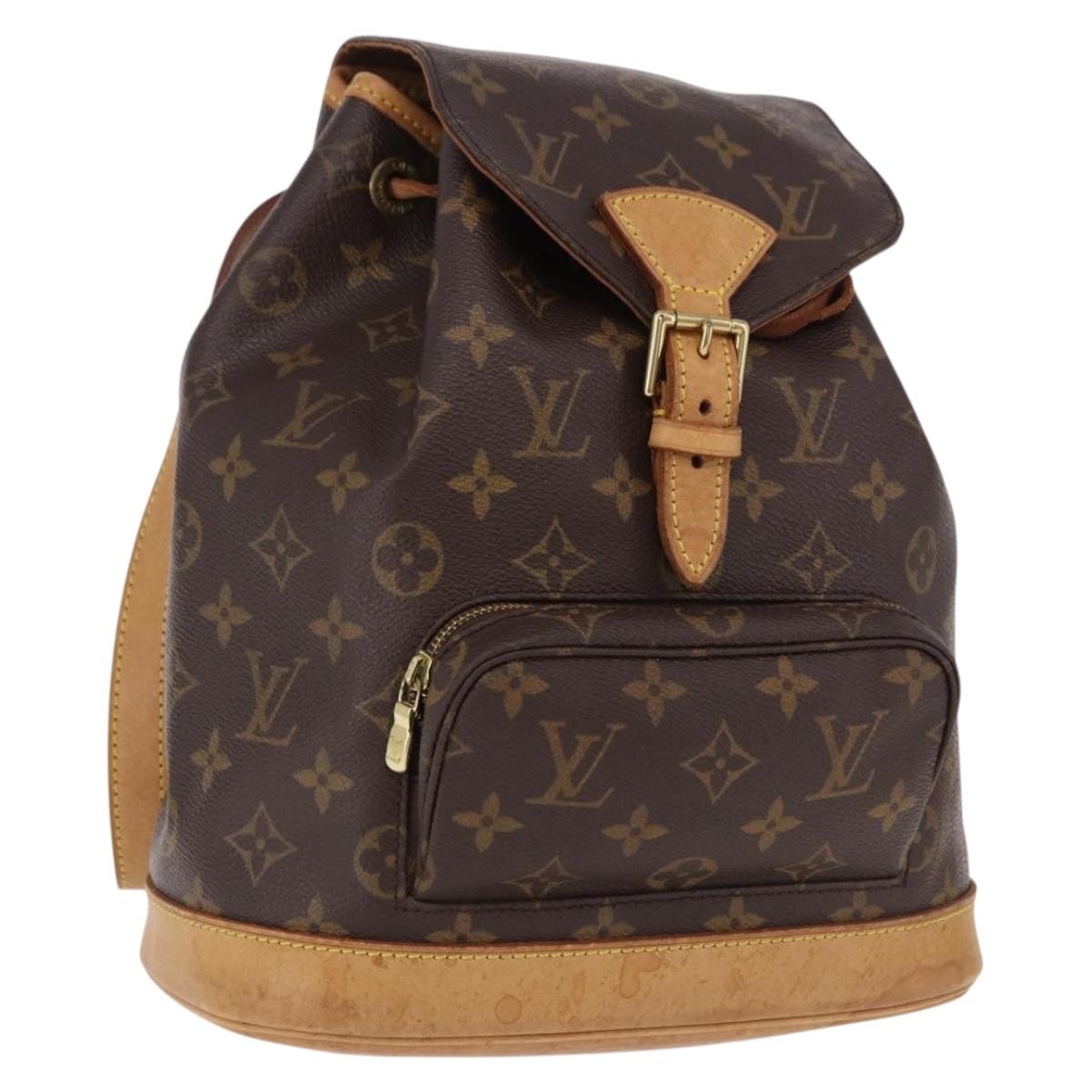 LOUIS VUITTON Monogram Montsouris MM Backpack M51136 LV Auth 190393A
