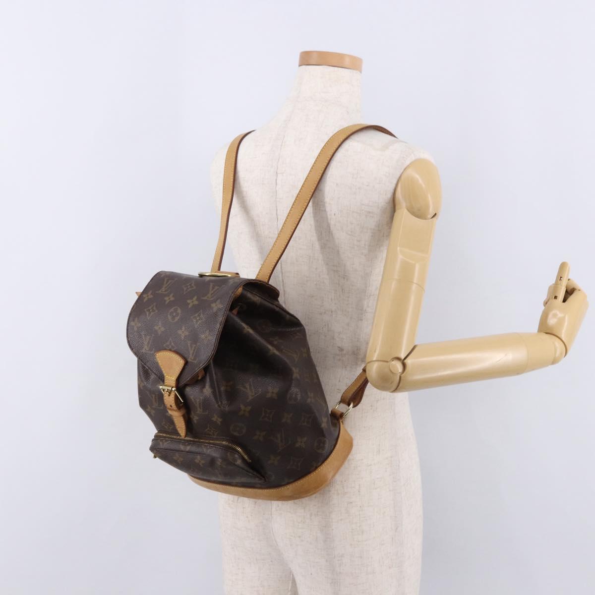 LOUIS VUITTON Monogram Montsouris MM Backpack M51136 LV Auth 190393A