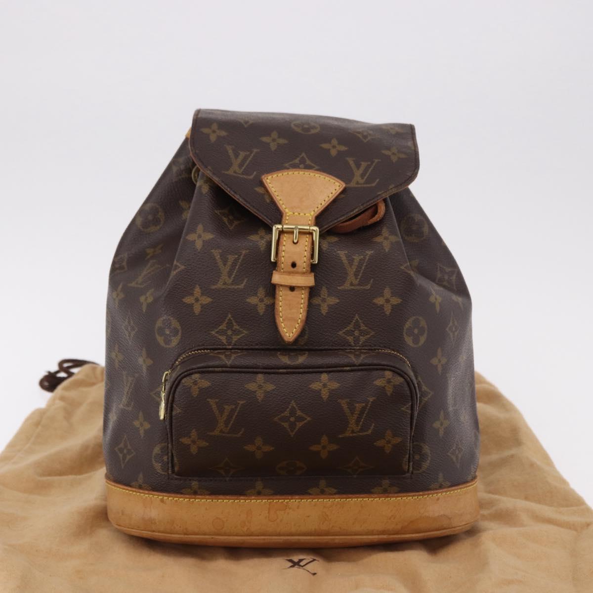 LOUIS VUITTON Monogram Montsouris MM Backpack M51136 LV Auth 190393A