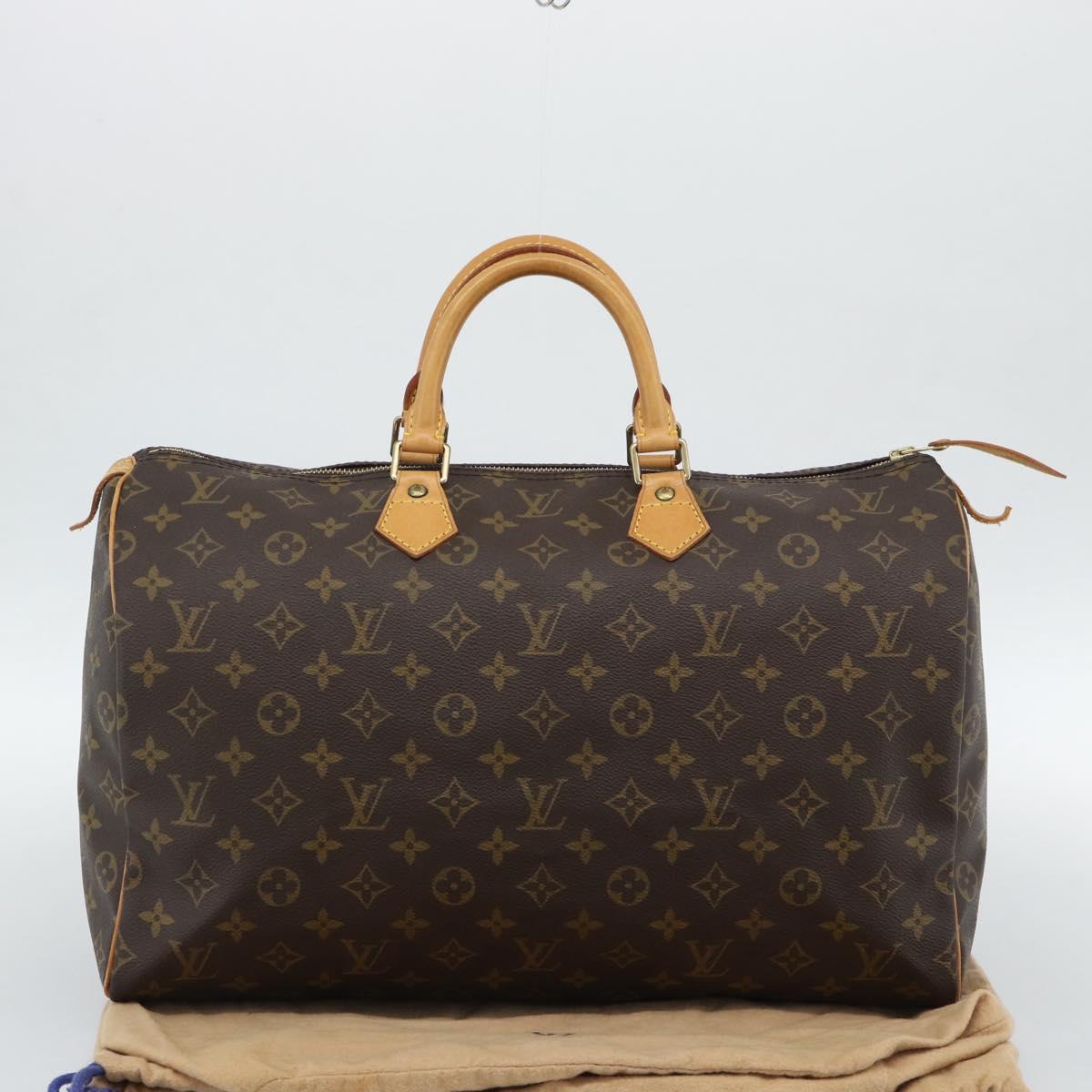 LOUIS VUITTON Monogram Speedy 40 Hand Bag M41522 LV Auth 190395A
