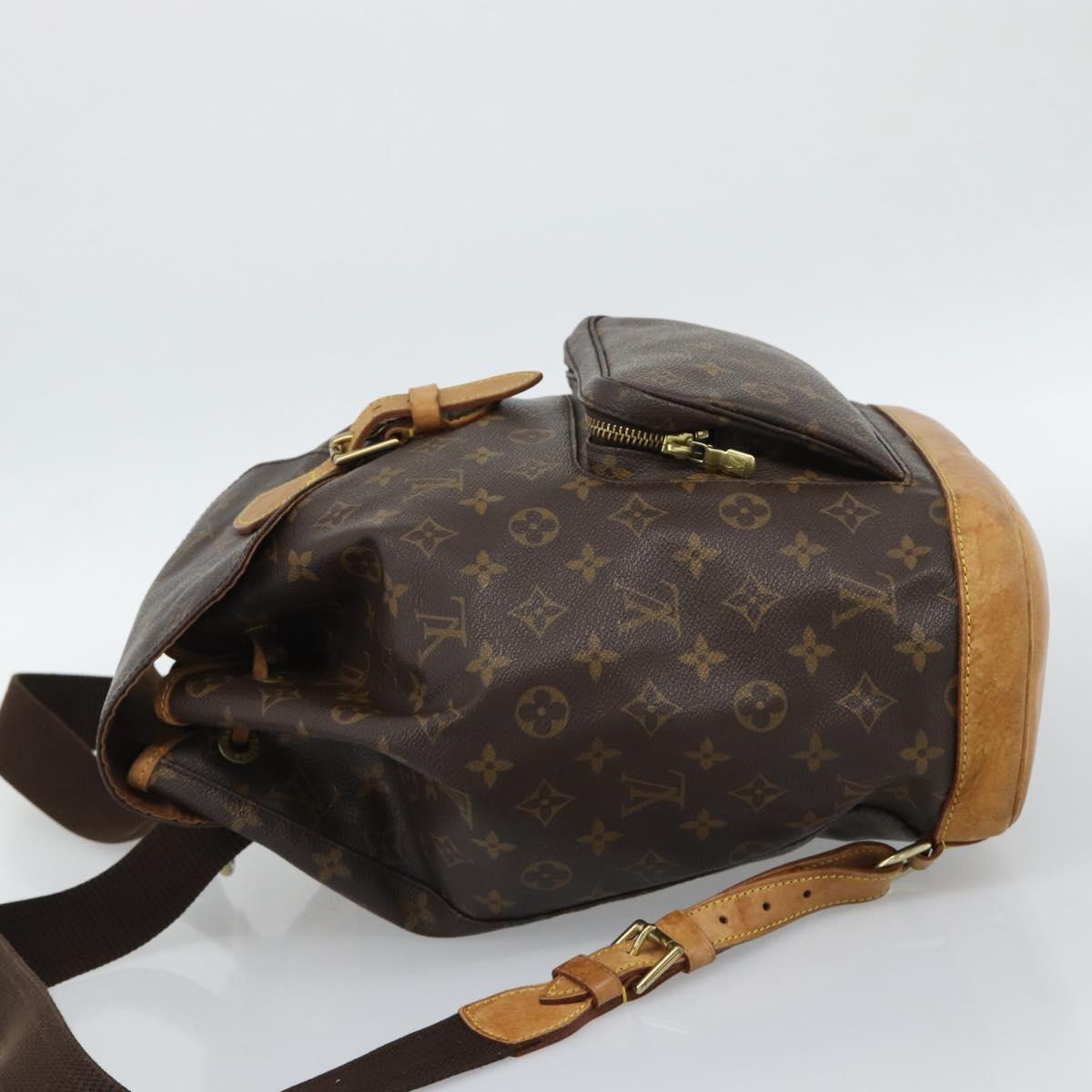 LOUIS VUITTON Monogram Montsouris GM Backpack M51135 LV Auth 190396