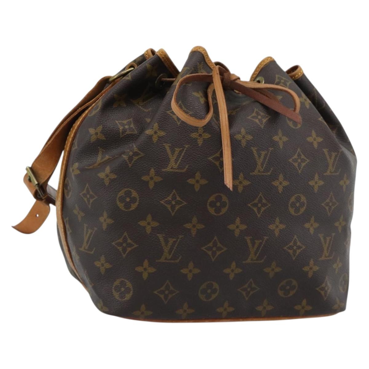 LOUIS VUITTON Monogram Petit Noe Shoulder Bag M42226 LV Auth 190397