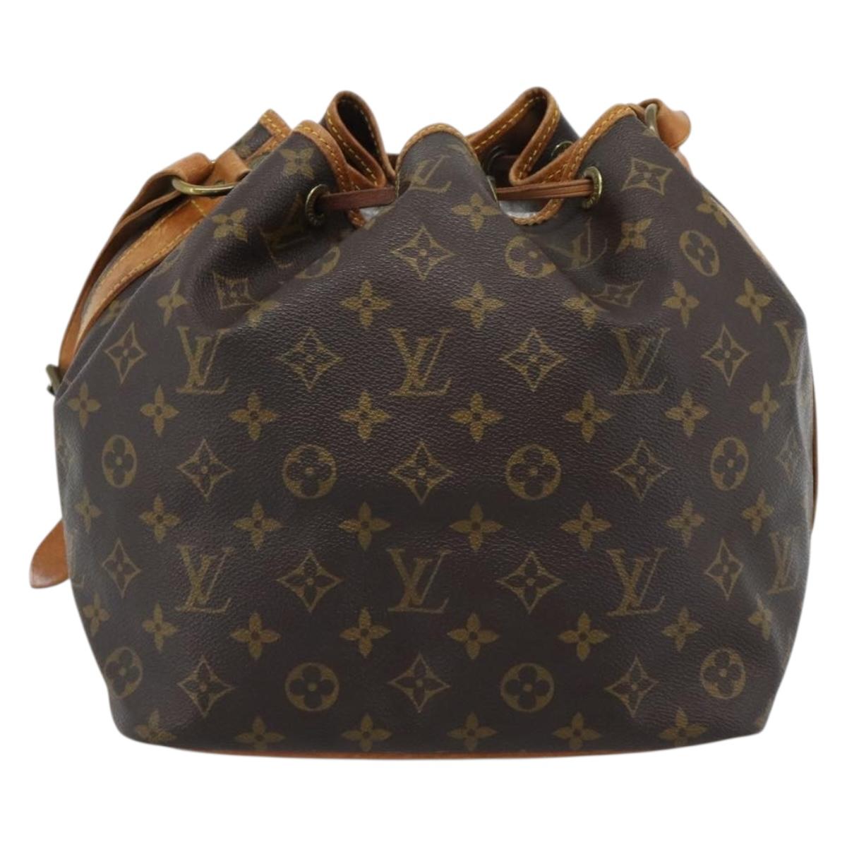 LOUIS VUITTON Monogram Petit Noe Shoulder Bag M42226 LV Auth 190397