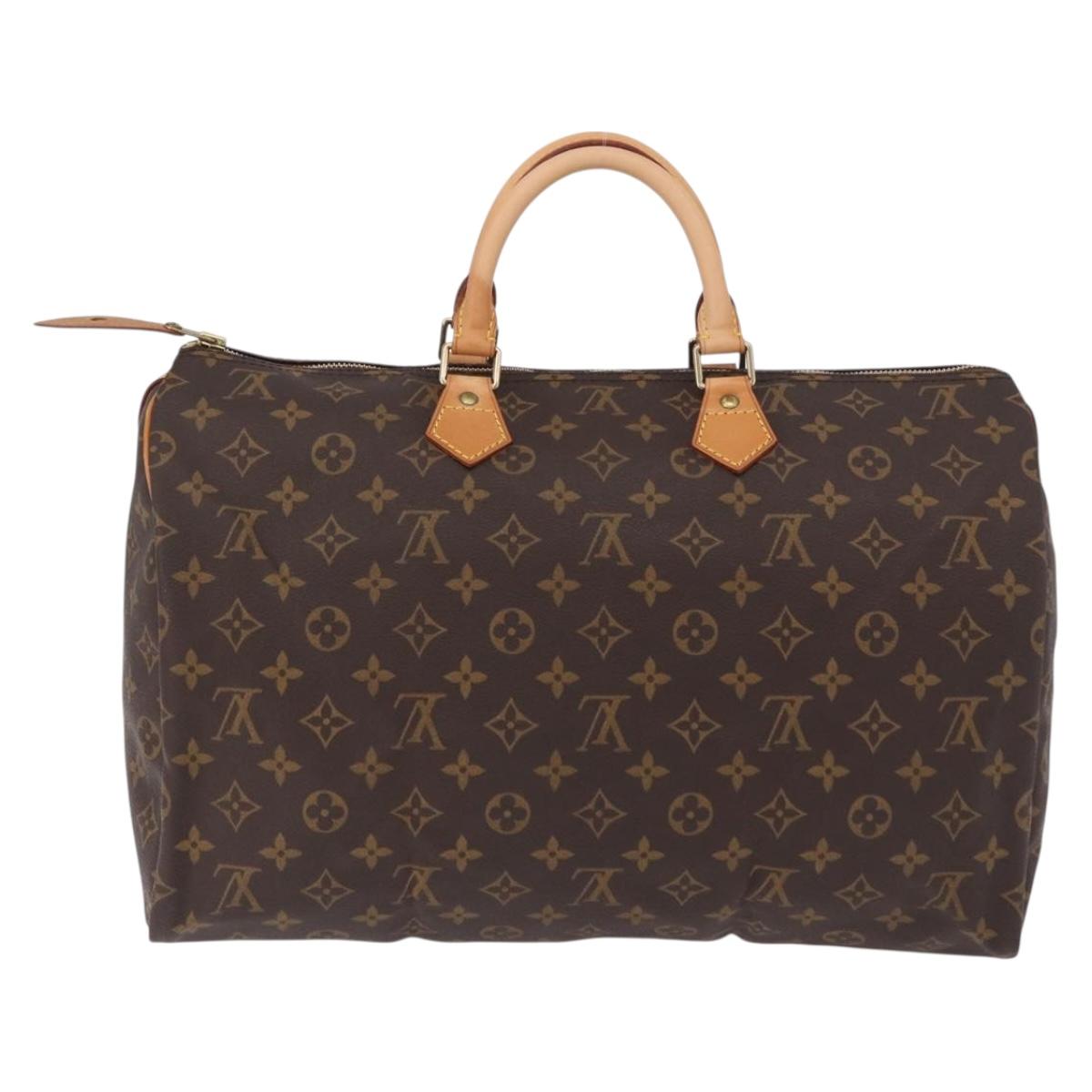 LOUIS VUITTON Monogram Speedy 40 Hand Bag M41522 LV Auth 190400V