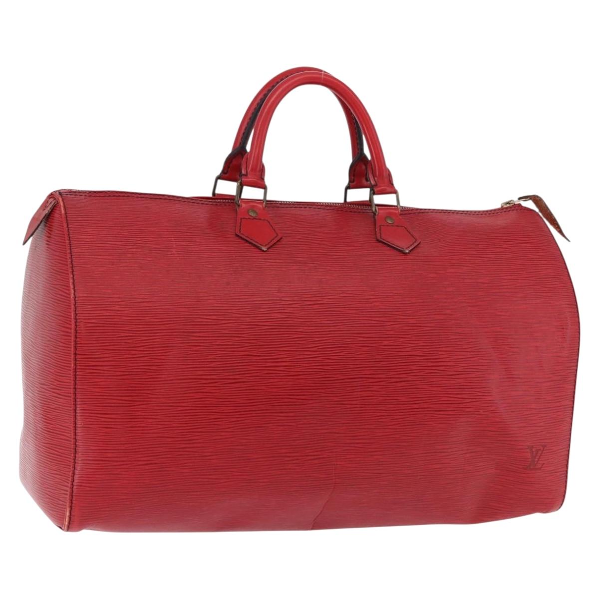 LOUIS VUITTON Epi Speedy 40 Hand Bag Red M42987 LV Auth 190401A