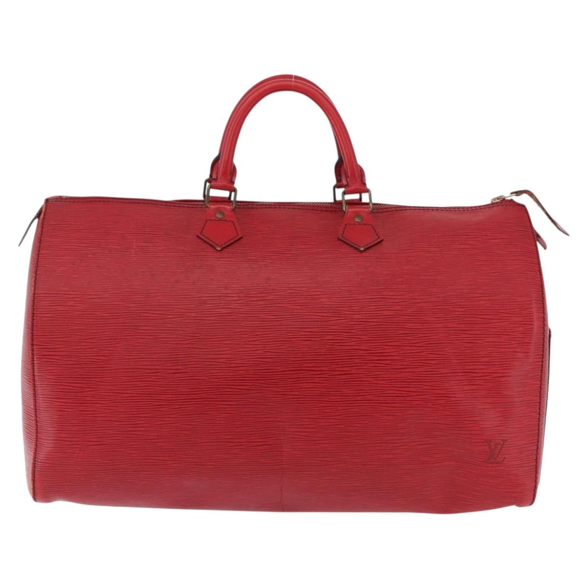 LOUIS VUITTON Epi Speedy 40 Hand Bag Red M42987 LV Auth 190401A