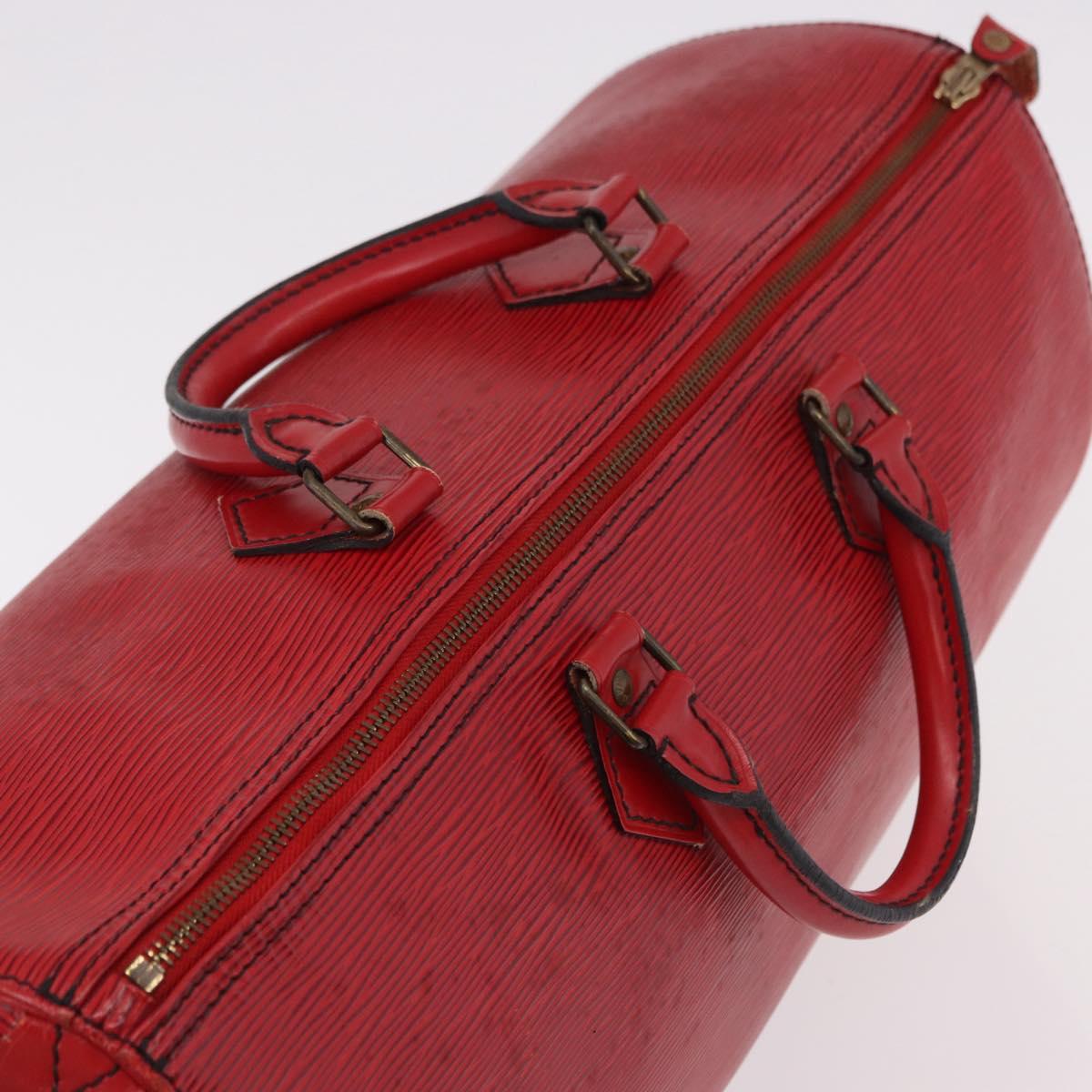 LOUIS VUITTON Epi Speedy 40 Hand Bag Red M42987 LV Auth 190401A