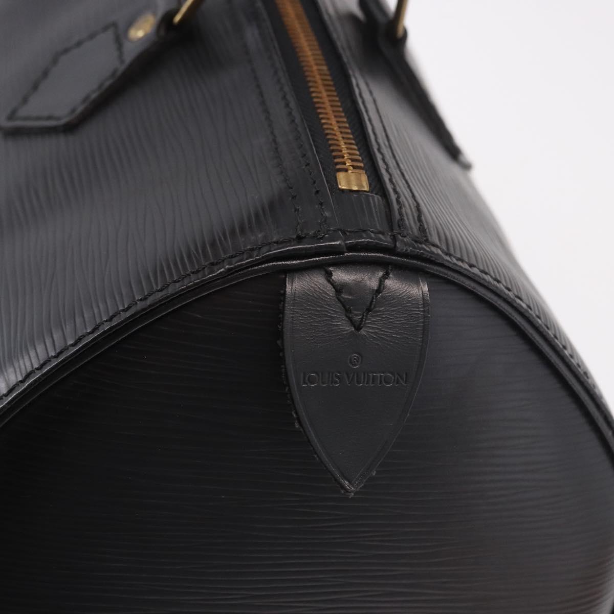 LOUIS VUITTON Epi Speedy 30 Hand Bag Noir Black M43002 LV Auth 190403SAV