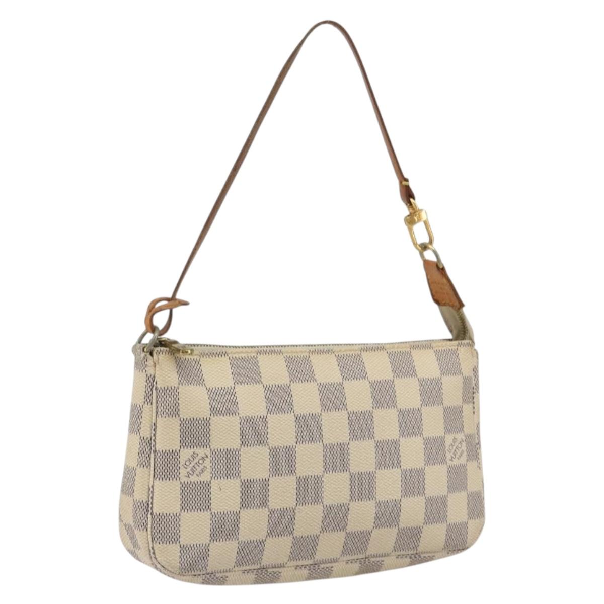 LOUIS VUITTON Damier Azur Pochette Accessoires Pouch N51986 LV Auth 190407