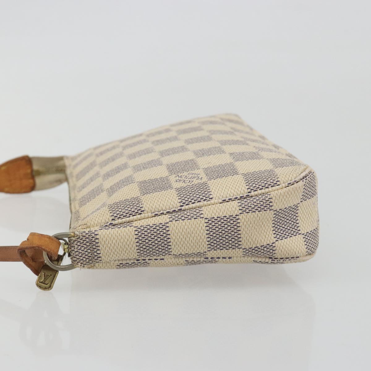 LOUIS VUITTON Damier Azur Pochette Accessoires Pouch N51986 LV Auth 190407