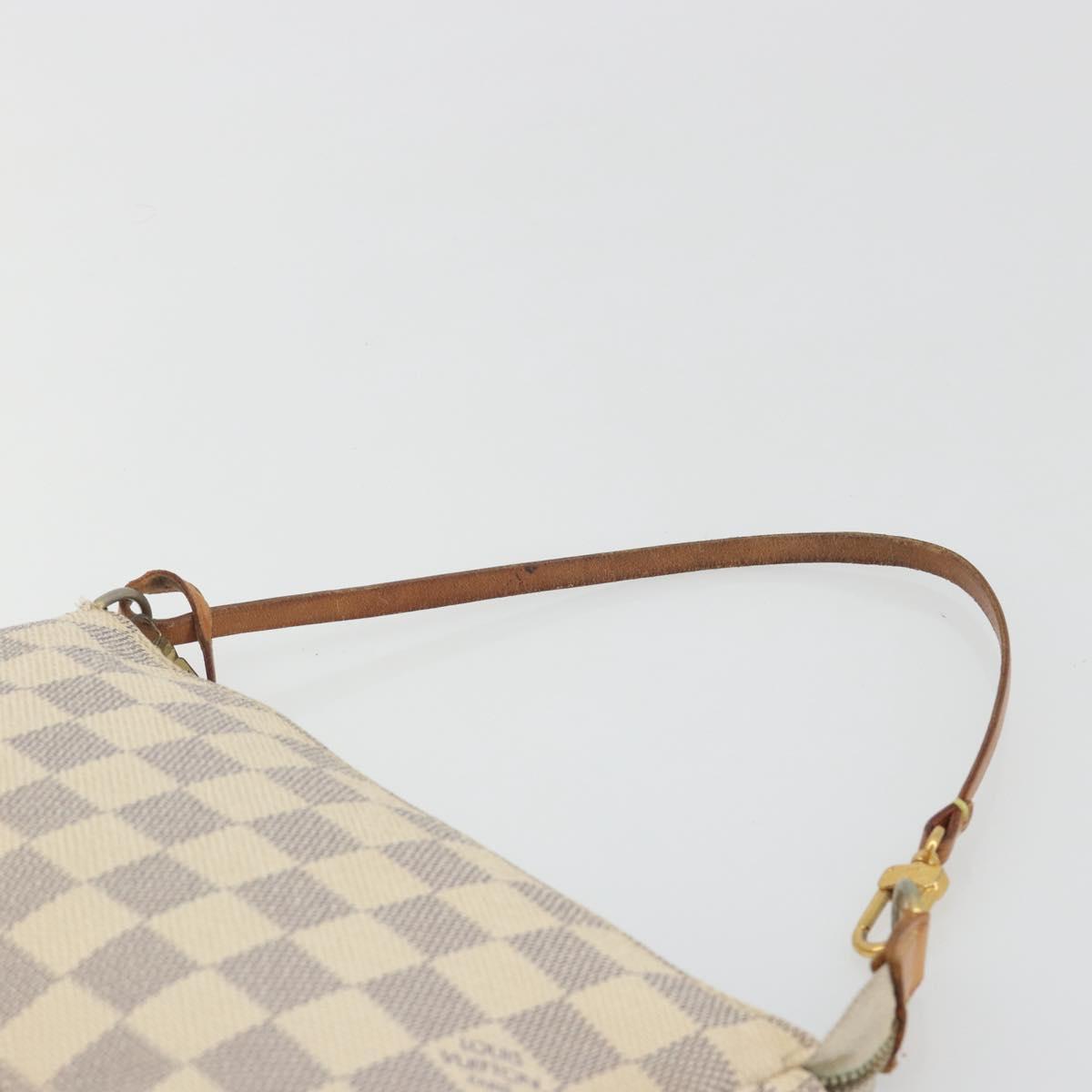 LOUIS VUITTON Damier Azur Pochette Accessoires Pouch N51986 LV Auth 190407