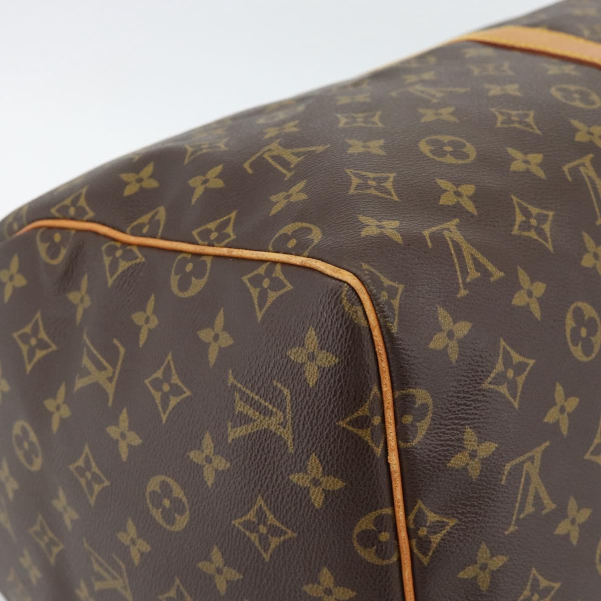 LOUIS VUITTON Monogram Keepall 55 Boston Bag M41424 LV Auth 190412A