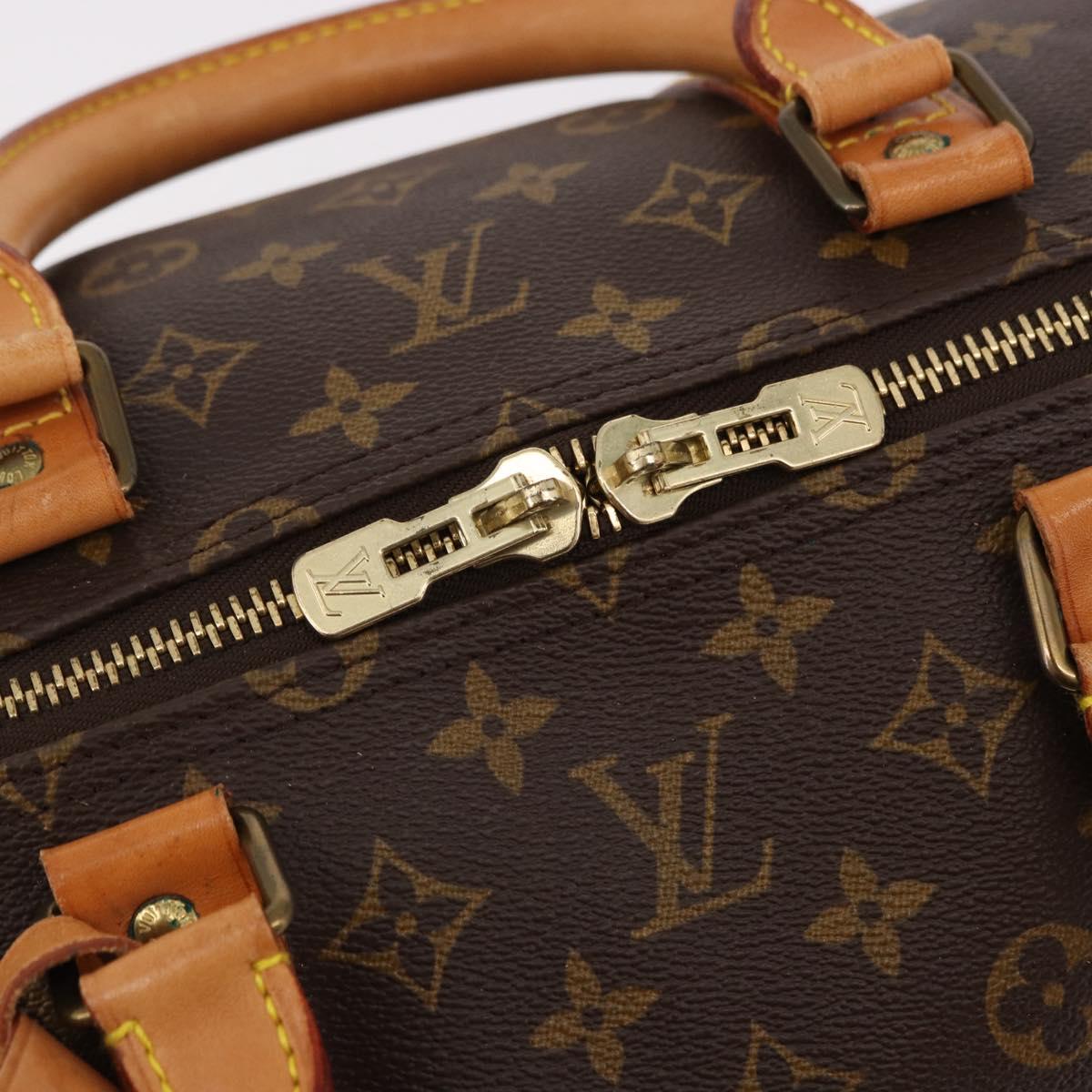 LOUIS VUITTON Monogram Keepall 55 Boston Bag M41424 LV Auth 190413V