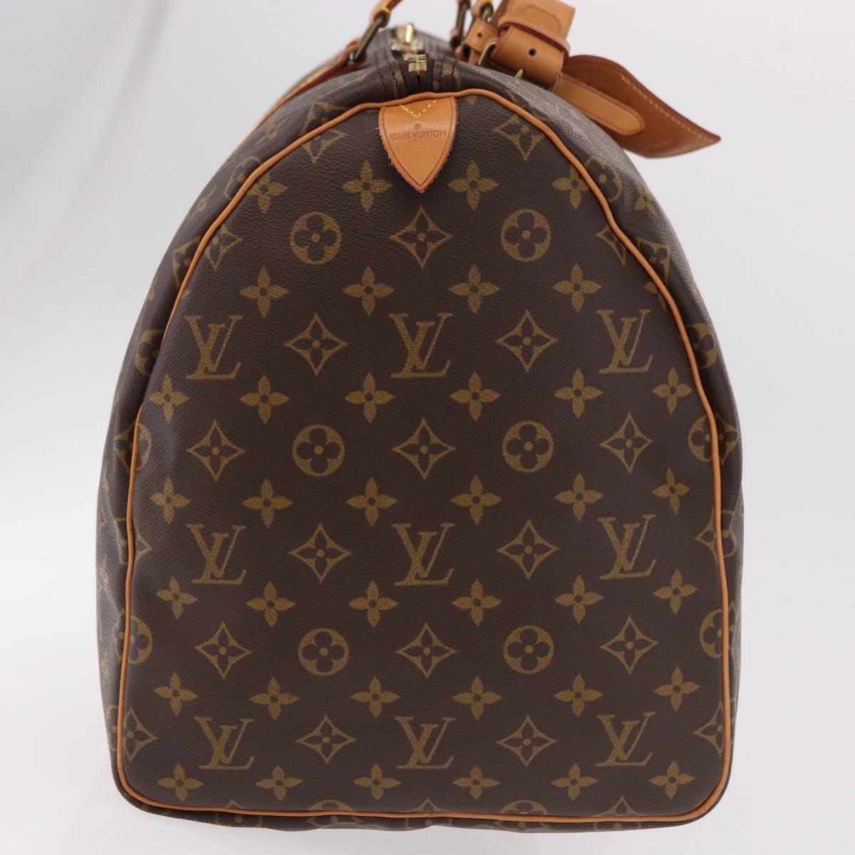 LOUIS VUITTON Monogram Keepall 55 Boston Bag M41424 LV Auth 190413V