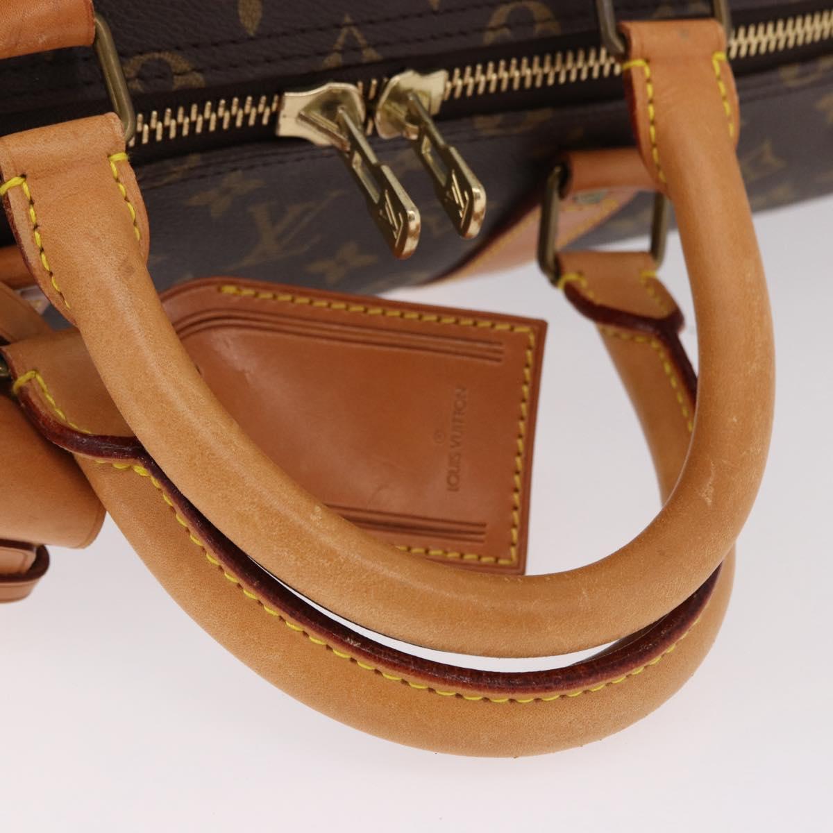 LOUIS VUITTON Monogram Keepall 55 Boston Bag M41424 LV Auth 190413V