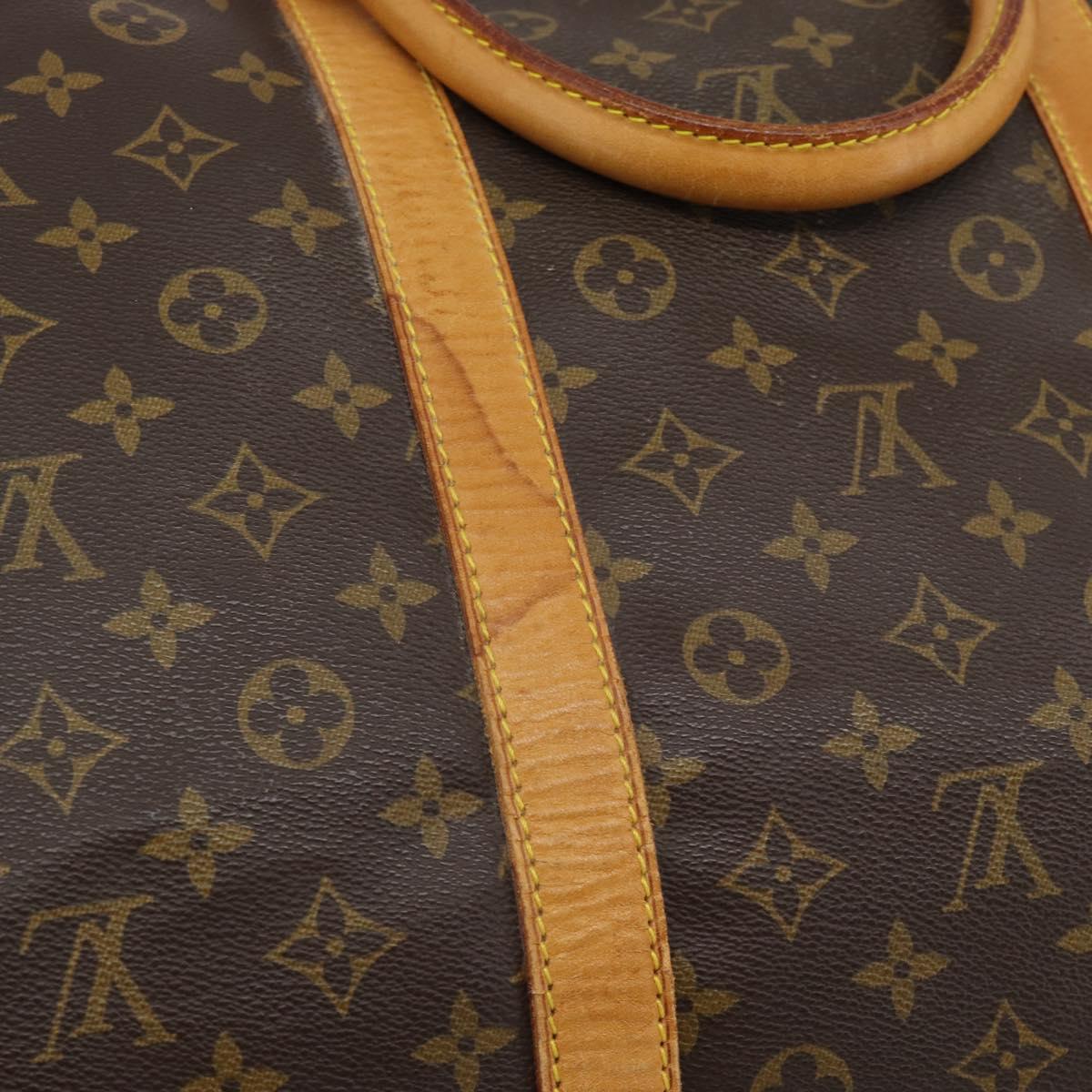 LOUIS VUITTON Monogram Keepall Bandouliere 60 Boston Bag M41412 LV Auth 190414A