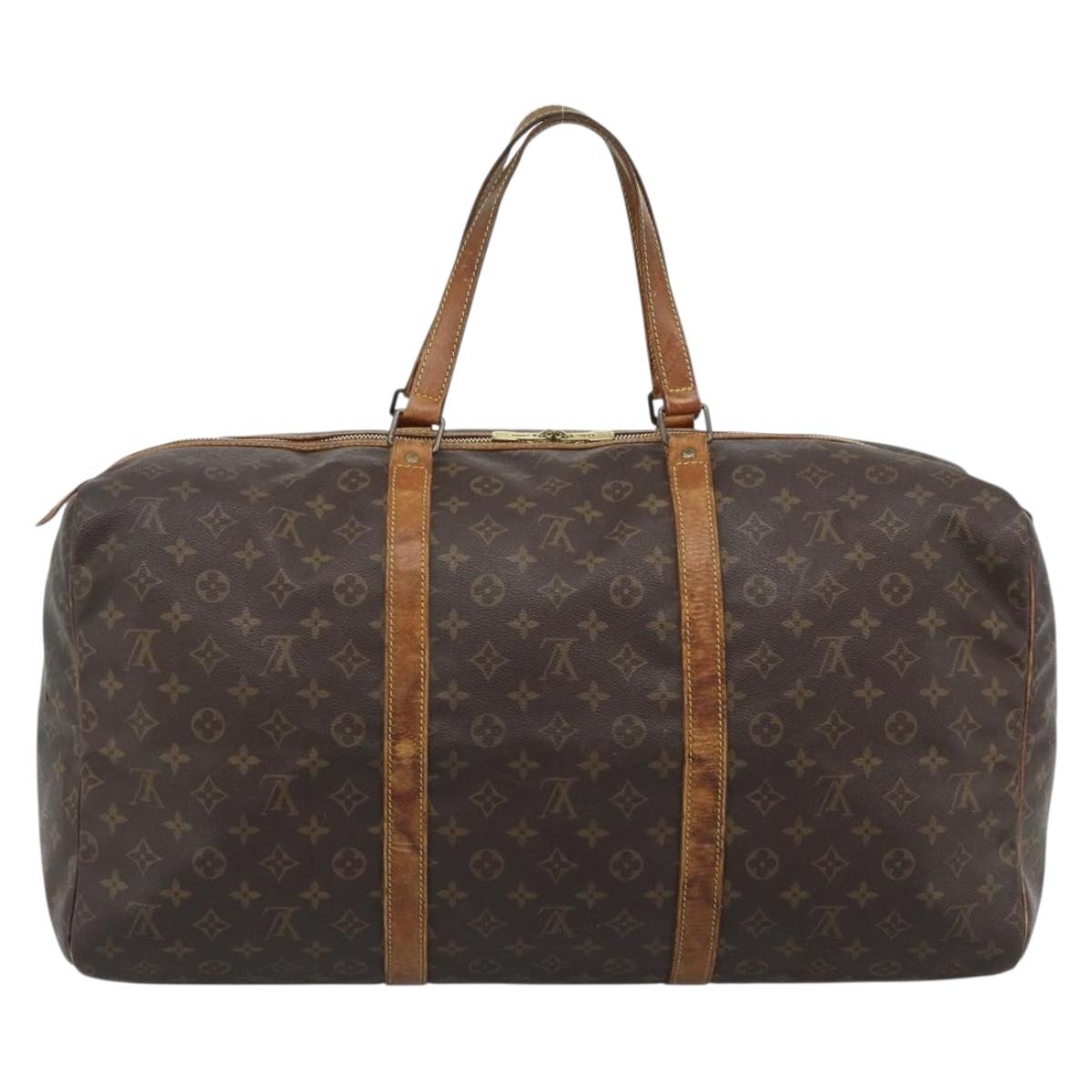 LOUIS VUITTON Monogram Sac Souple 55 Boston Bag M41622 LV Auth 190415