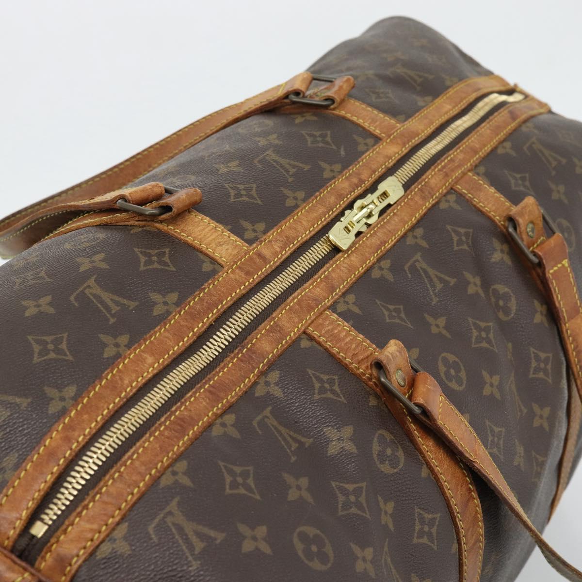 LOUIS VUITTON Monogram Sac Souple 55 Boston Bag M41622 LV Auth 190415