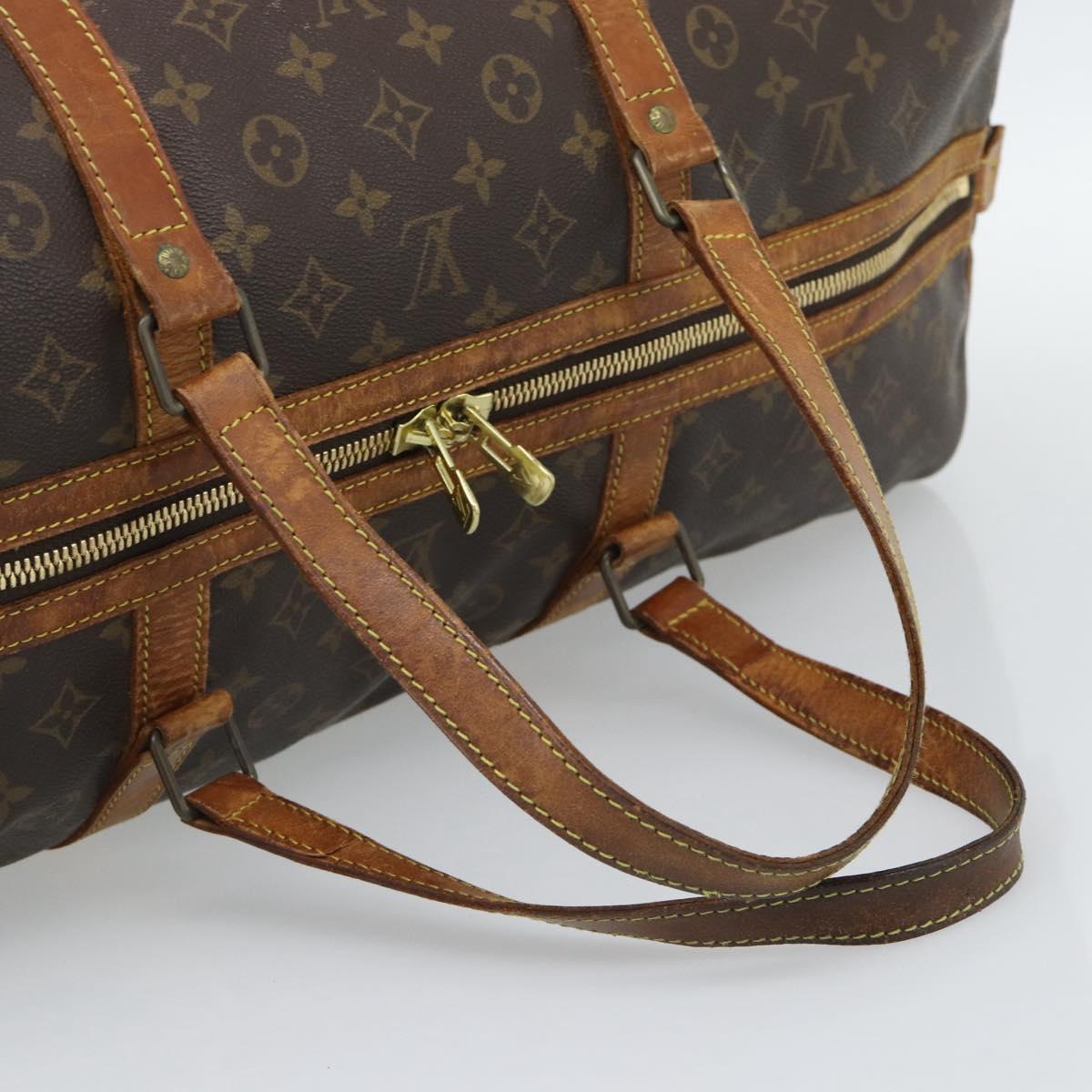 LOUIS VUITTON Monogram Sac Souple 55 Boston Bag M41622 LV Auth 190415