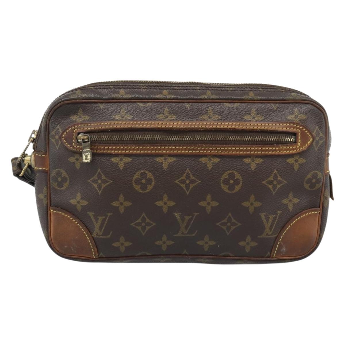 LOUIS VUITTON Monogram Marly Dragonne GM Clutch Bag M51825 LV Auth 190416