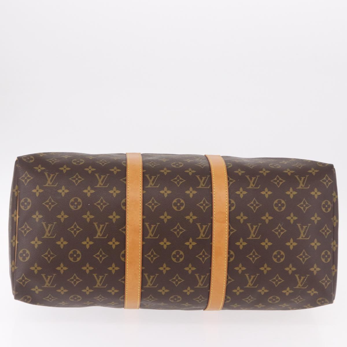LOUIS VUITTON Monogram Keepall 50 Boston Bag M41426 LV Auth 190417A
