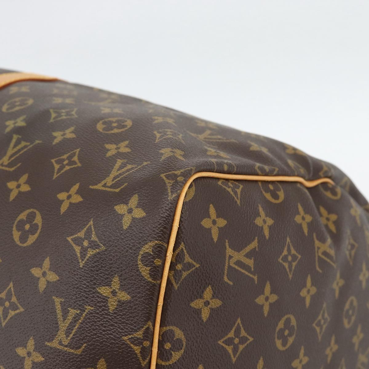 LOUIS VUITTON Monogram Keepall 55 Boston Bag M41424 LV Auth 190418A
