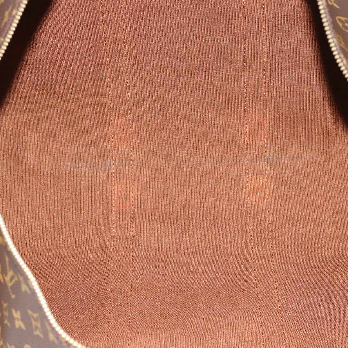 LOUIS VUITTON Monogram Keepall 55 Boston Bag M41424 LV Auth 190418A