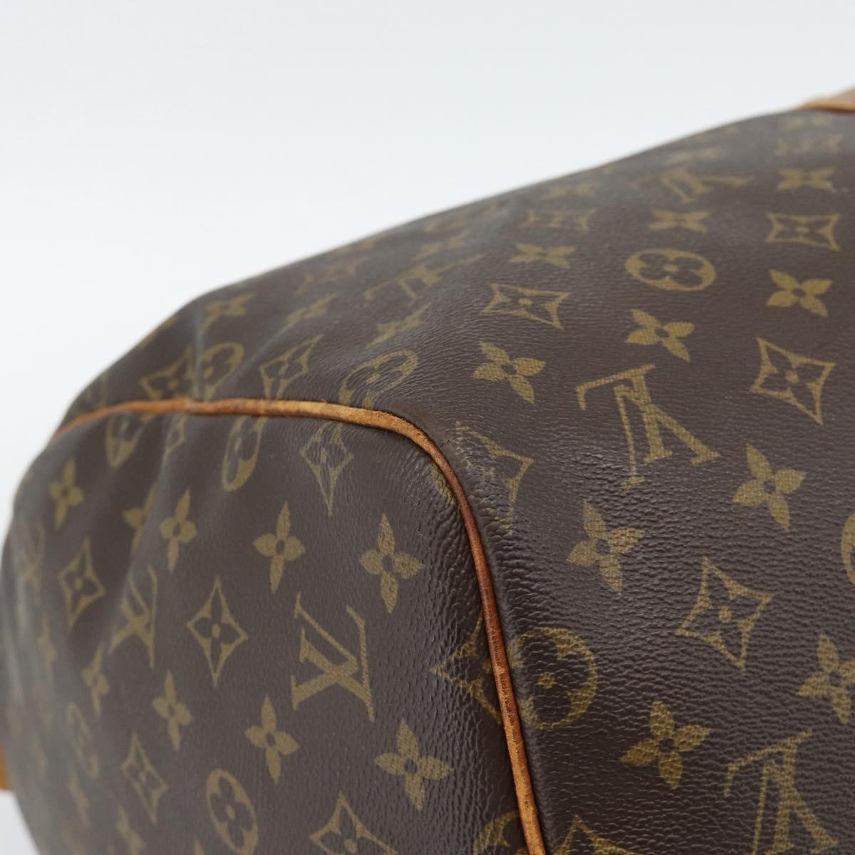 LOUIS VUITTON Monogram Keepall 55 Boston Bag M41424 LV Auth 190419
