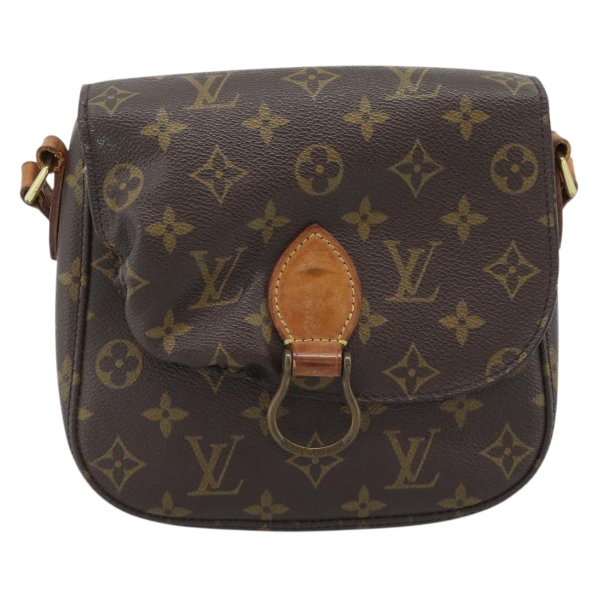 LOUIS VUITTON Monogram Saint Cloud MM Shoulder Bag M51243 LV Auth 190421