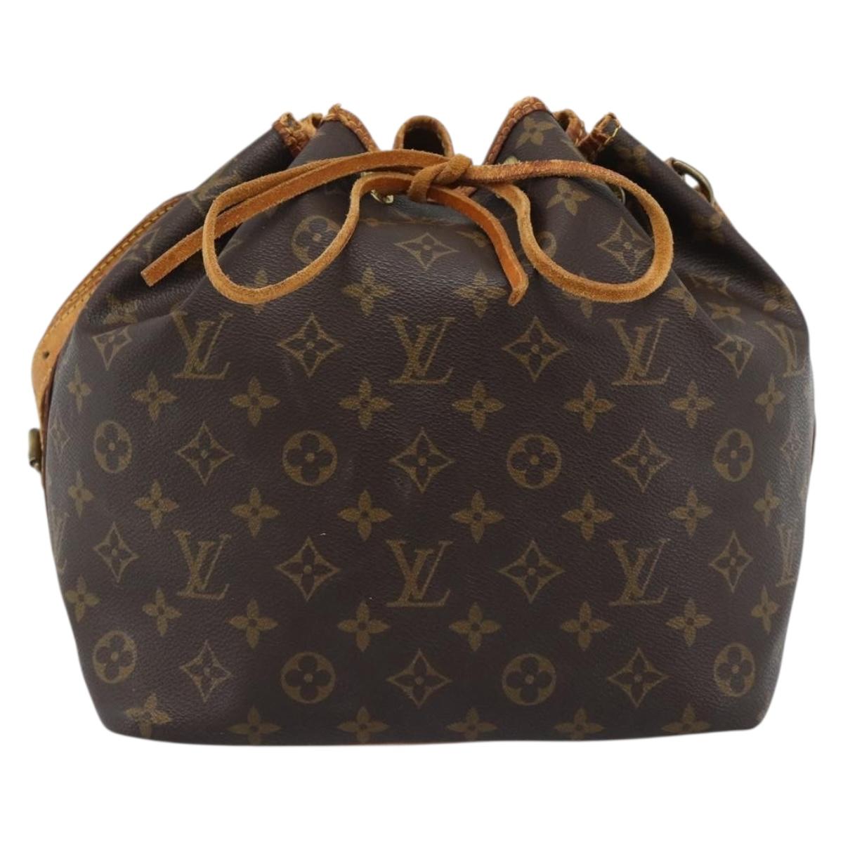 LOUIS VUITTON Monogram Petit Noe Shoulder Bag M42226 LV Auth 190432