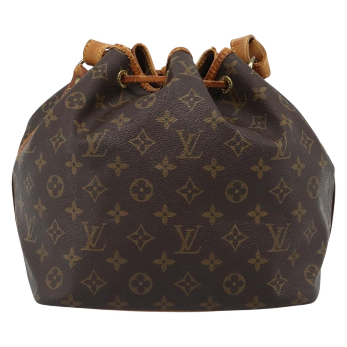 LOUIS VUITTON Monogram Petit Noe Shoulder Bag M42226 LV Auth 190432