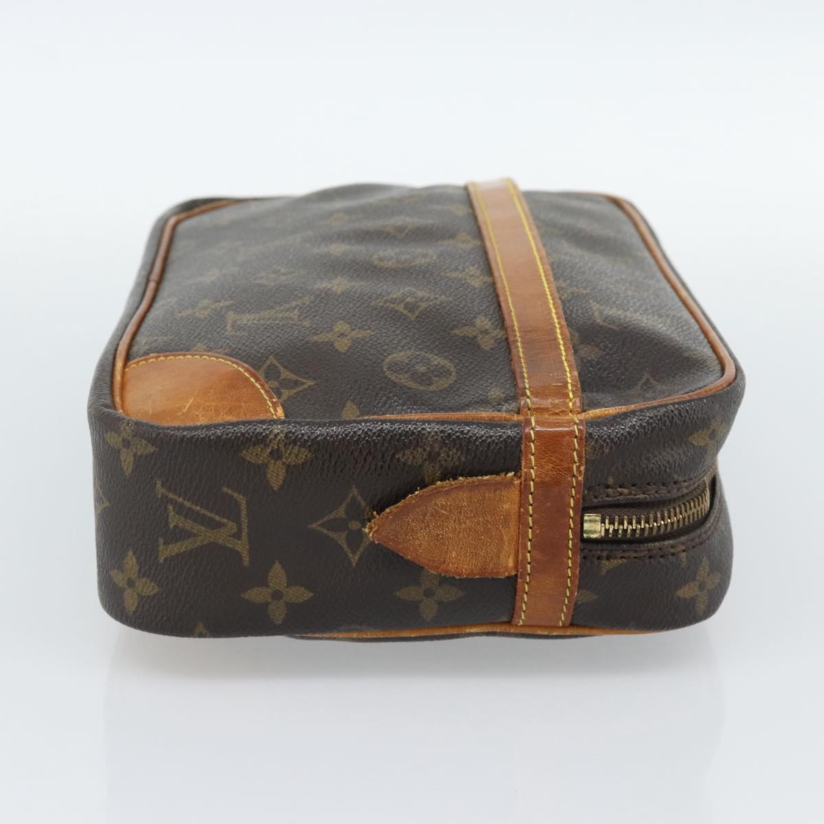 LOUIS VUITTON Monogram Compiegne 28 Clutch Bag M51845 LV Auth 190436