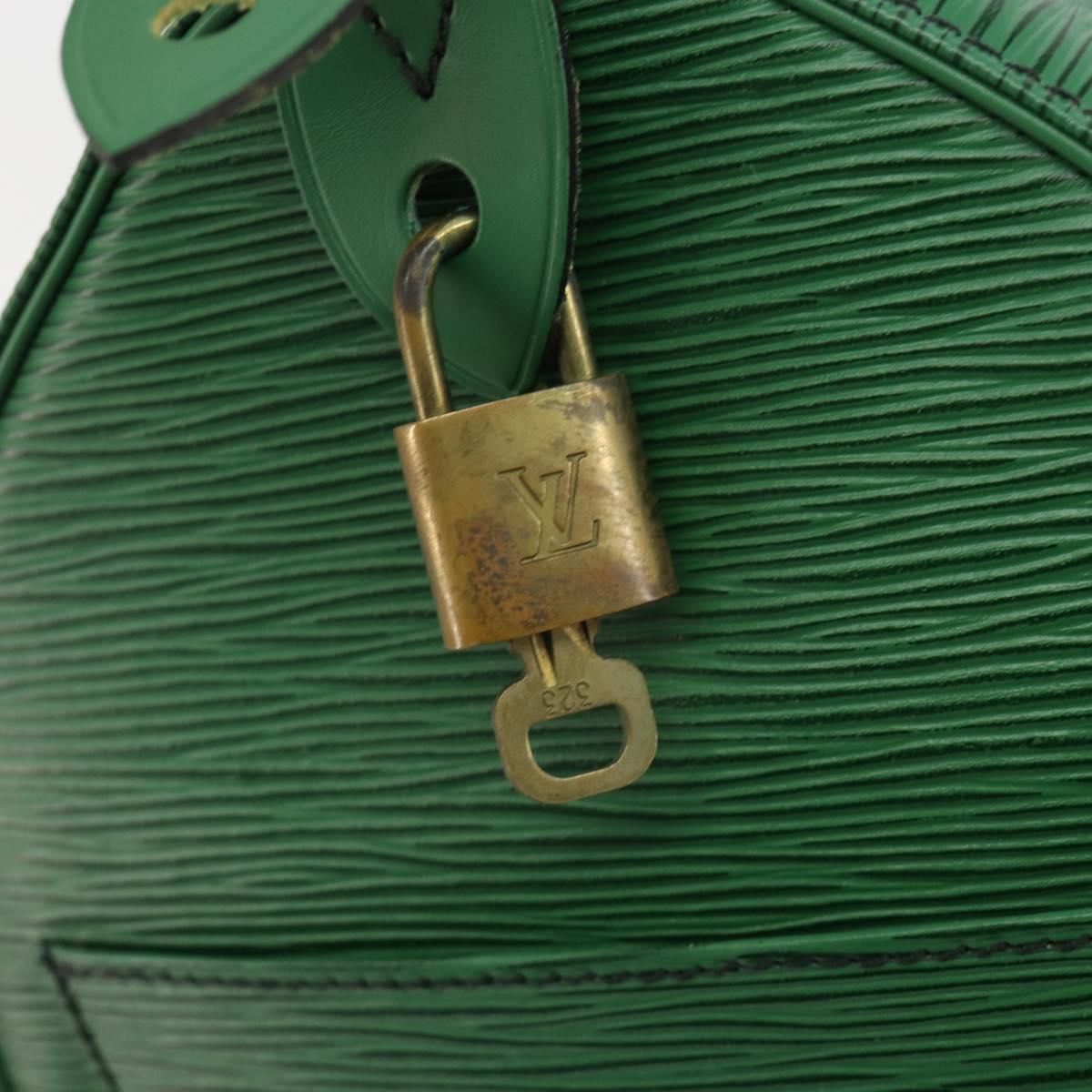 LOUIS VUITTON Epi Speedy 35 Hand Bag Borneo Green M42994 LV Auth 190444SAV