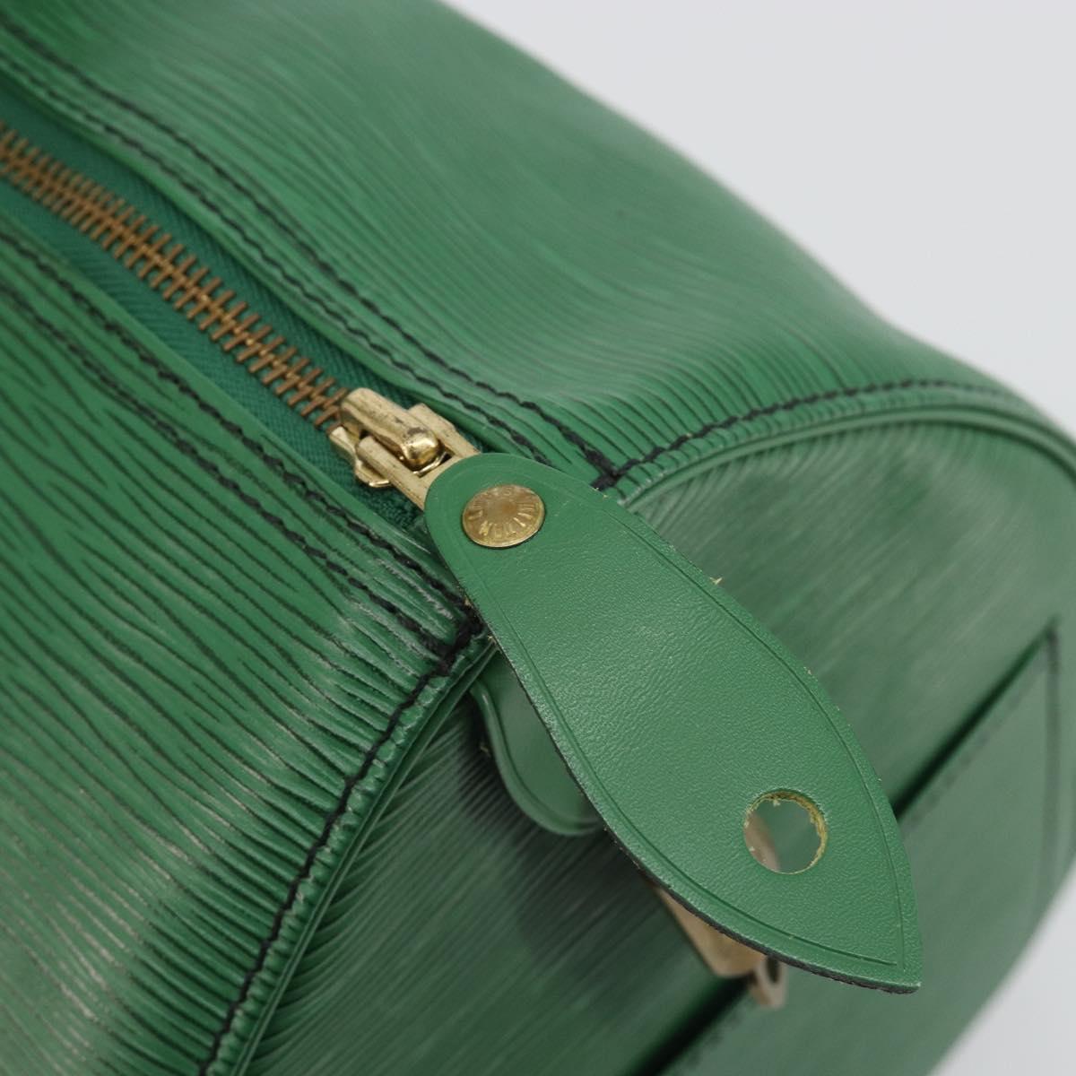 LOUIS VUITTON Epi Speedy 35 Hand Bag Borneo Green M42994 LV Auth 190444SAV