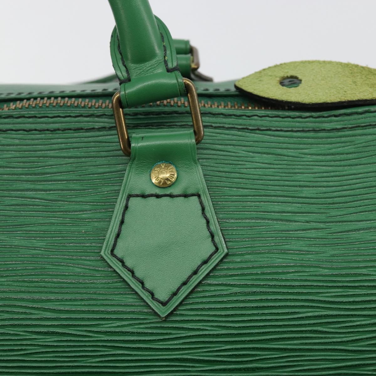 LOUIS VUITTON Epi Speedy 35 Hand Bag Borneo Green M42994 LV Auth 190444SAV