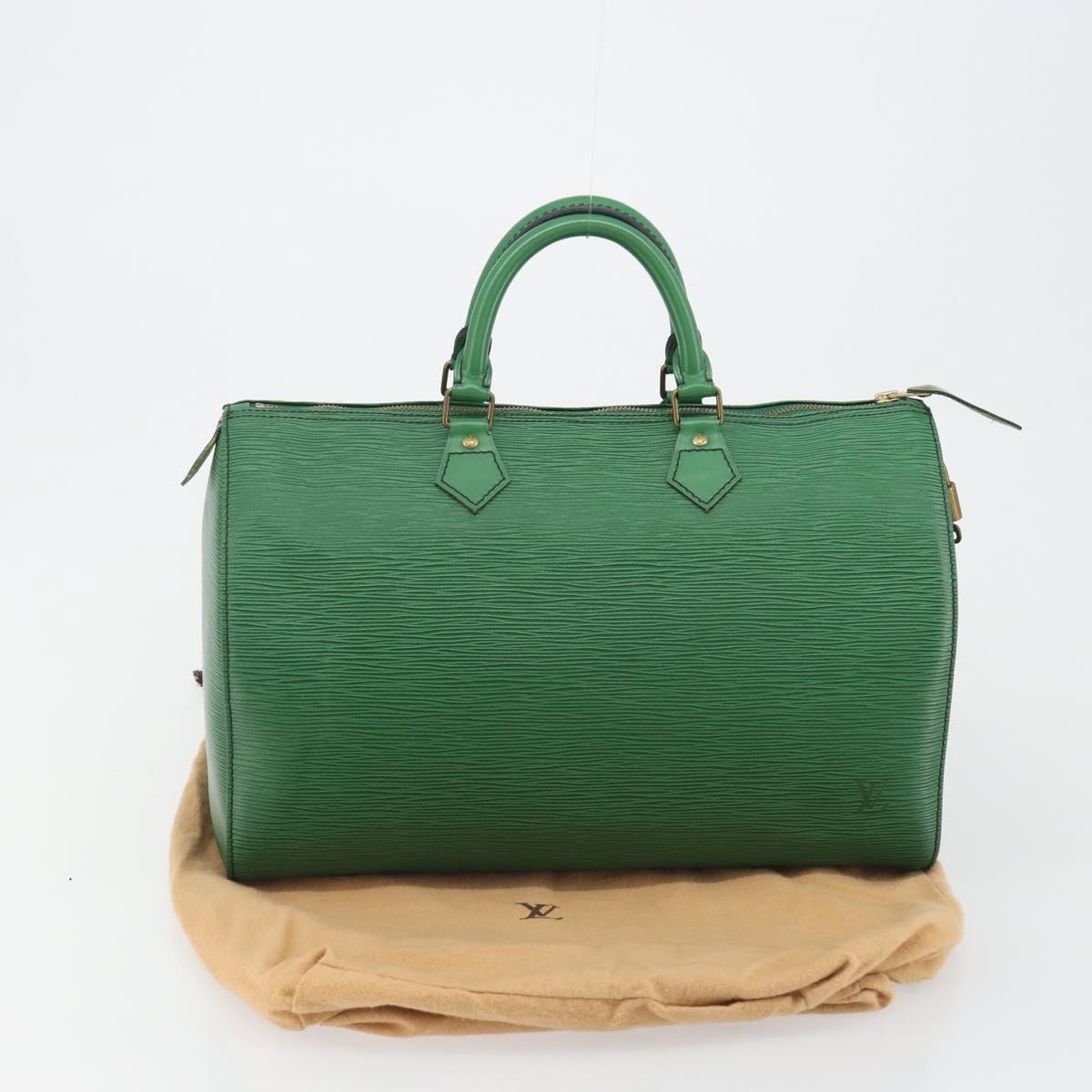 LOUIS VUITTON Epi Speedy 35 Hand Bag Borneo Green M42994 LV Auth 190444SAV