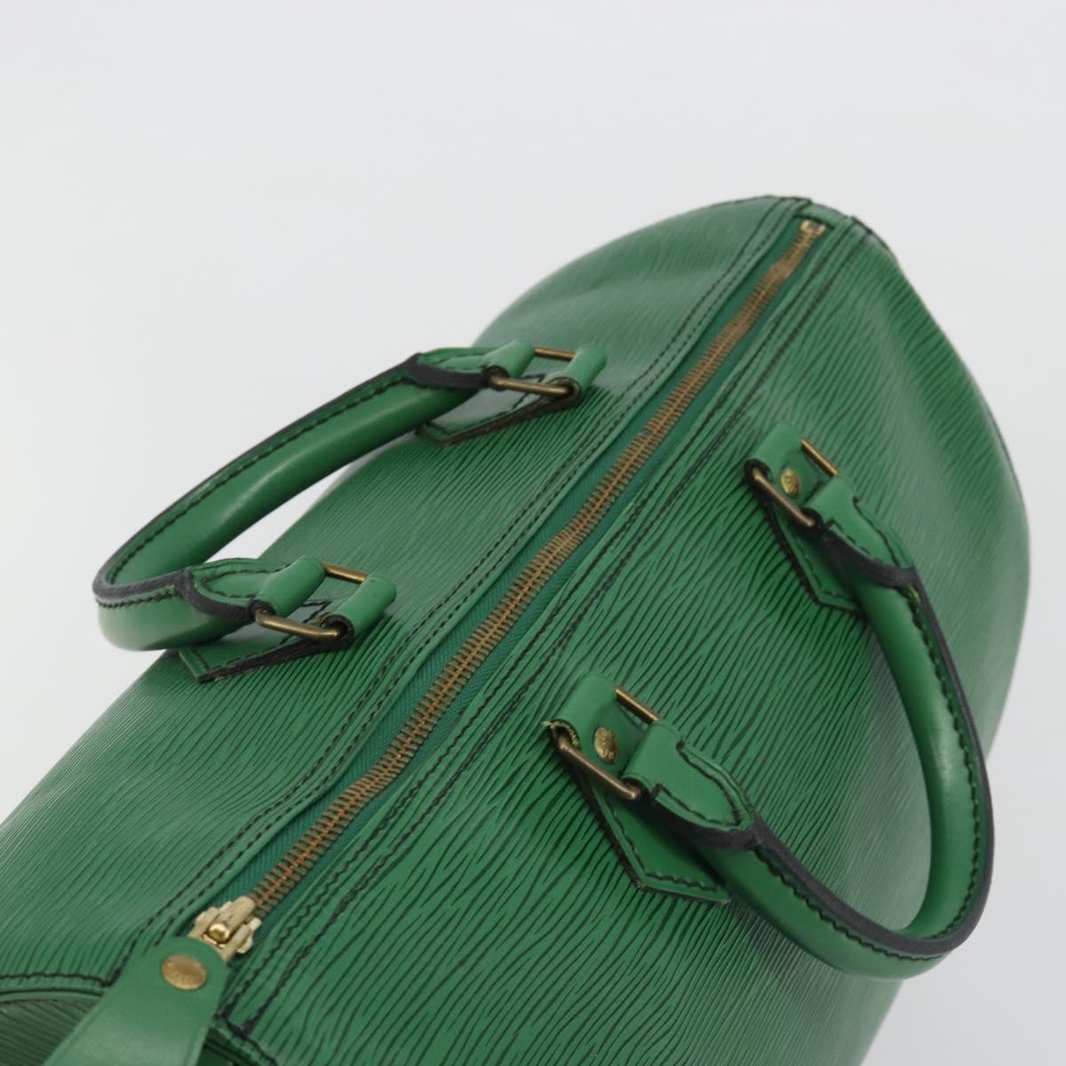 LOUIS VUITTON Epi Speedy 35 Hand Bag Borneo Green M42994 LV Auth 190444SAV