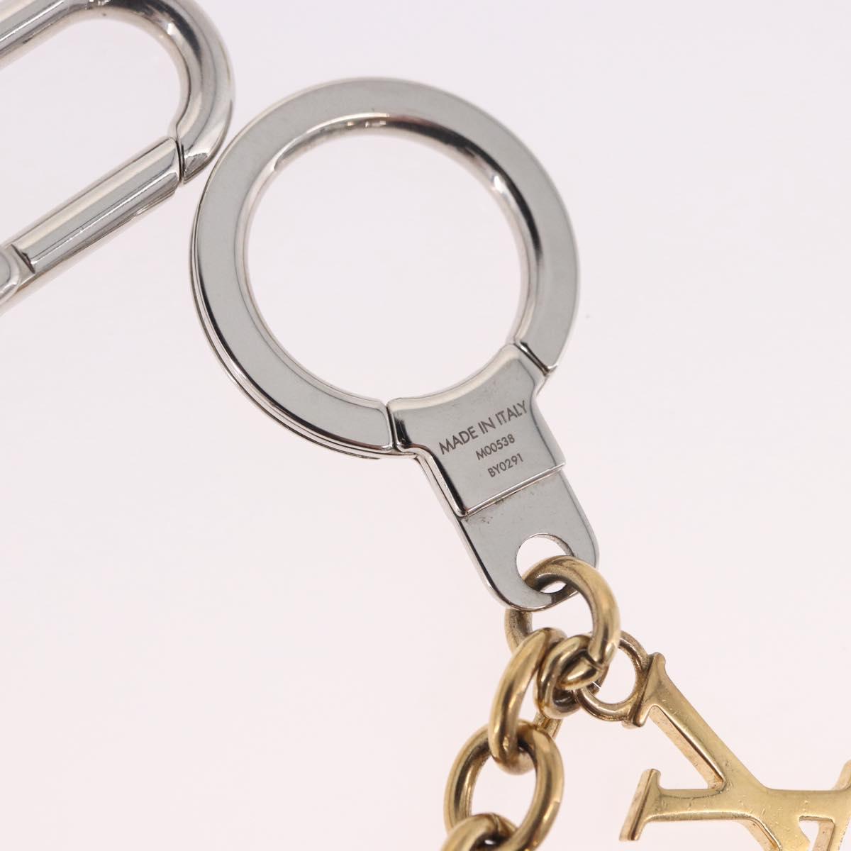 LOUIS VUITTON Chain LV Padlock Bag Charm metal Gold Tone M00538 LV Auth 190446M