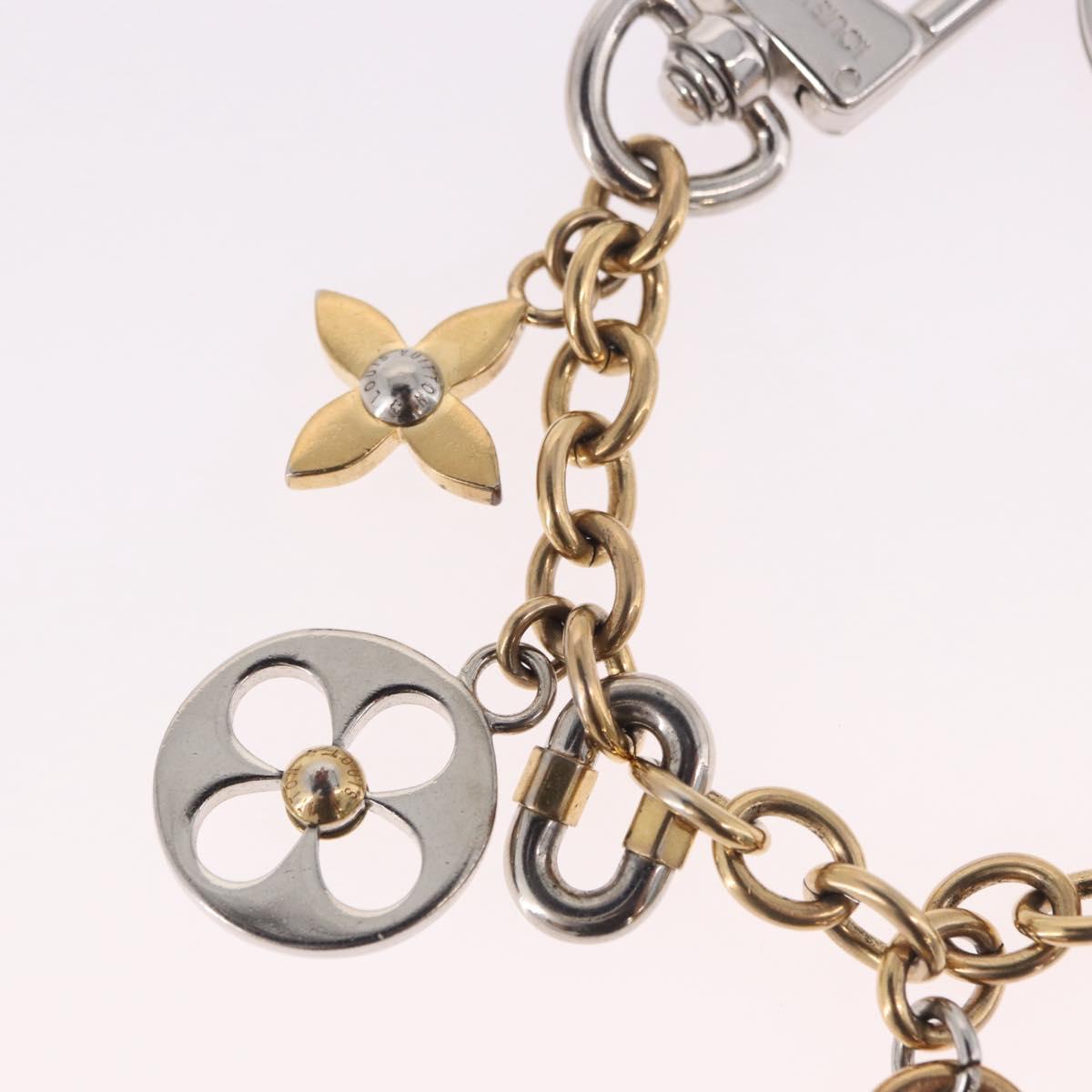 LOUIS VUITTON Chain LV Padlock Bag Charm metal Gold Tone M00538 LV Auth 190446M