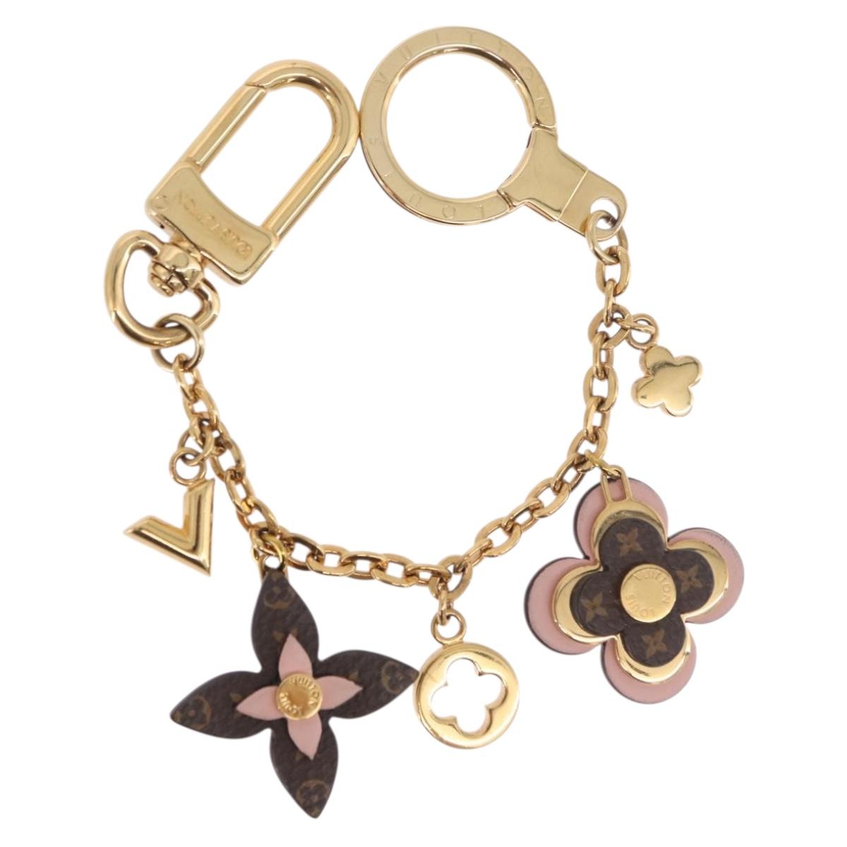 LOUIS VUITTON Monogram Bijoux Sac Chainne Bag Charm Gold M63086 LV Auth 190451M