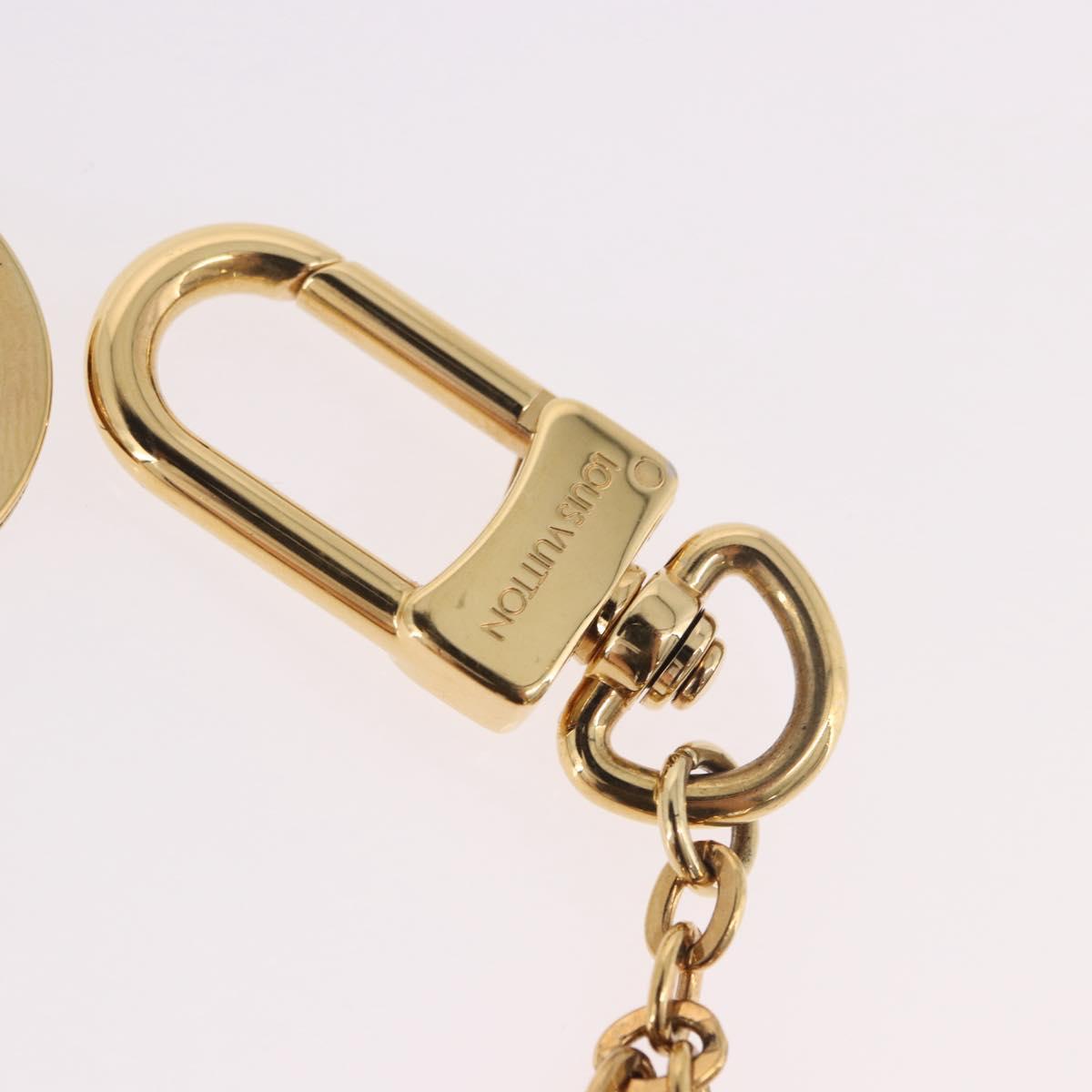 LOUIS VUITTON Monogram Bijoux Sac Chainne Bag Charm Gold M63086 LV Auth 190451M