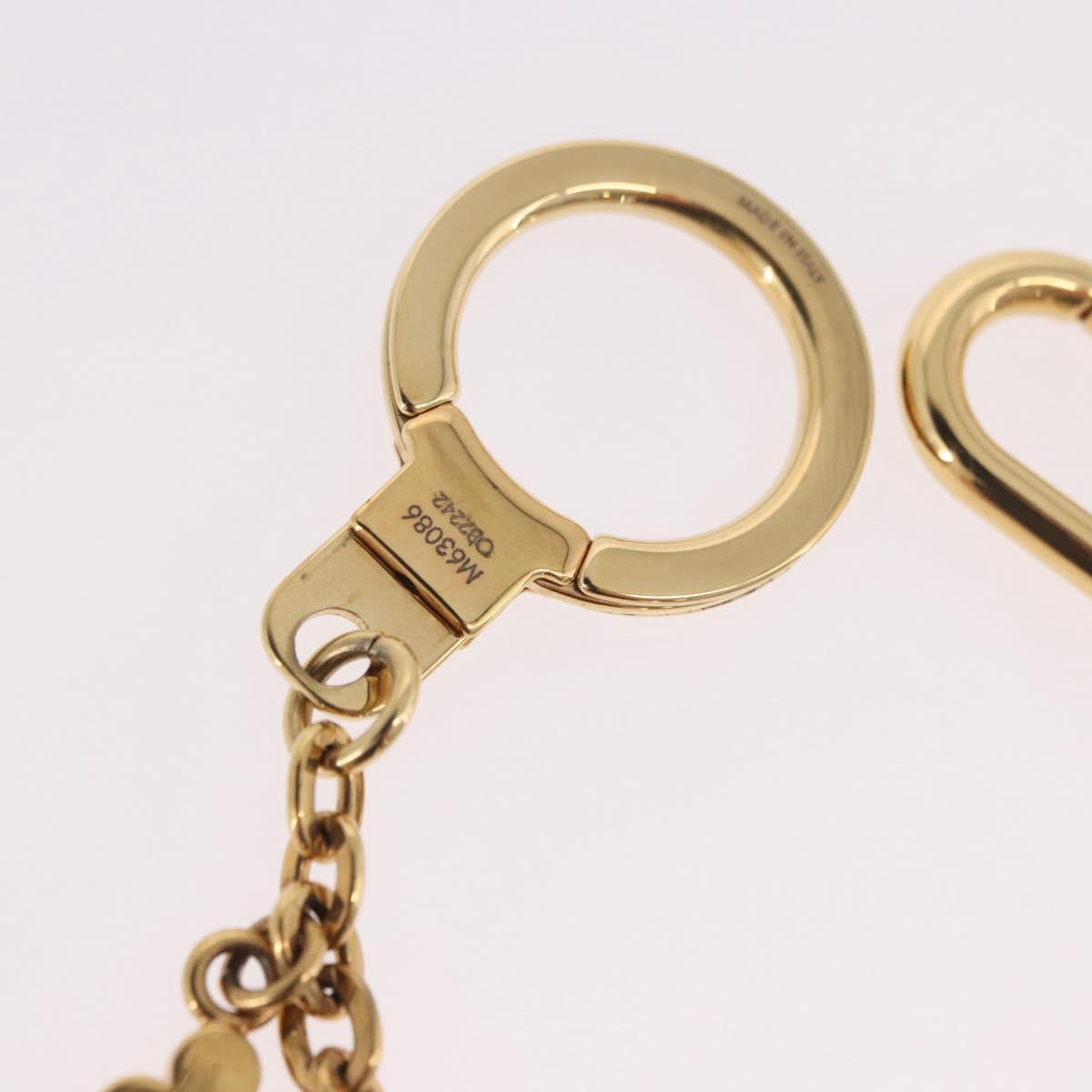 LOUIS VUITTON Monogram Bijoux Sac Chainne Bag Charm Gold M63086 LV Auth 190451M